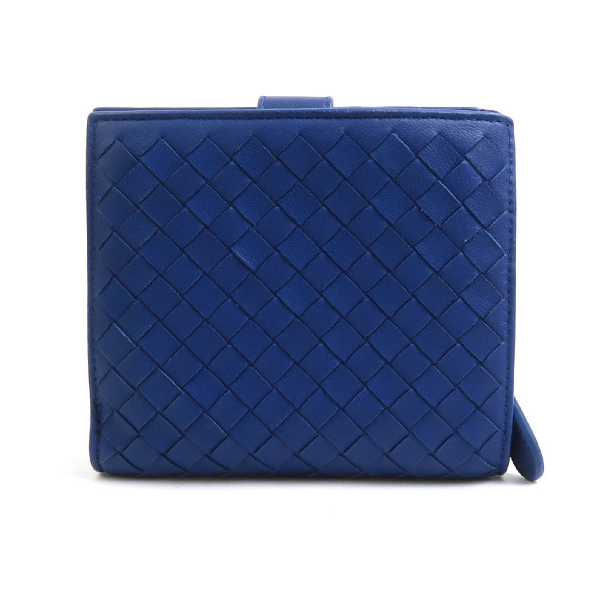 Bottega Veneta Blue Leather Wallet (Bi-Fold) (Pre-Owned)