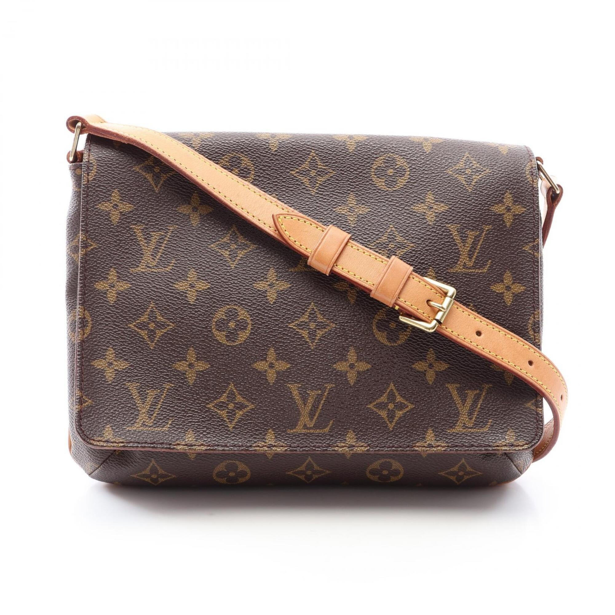 Louis Vuitton Brown Pvc Coated Canvas Handbag Shoulder Bag (Pre-Owned)