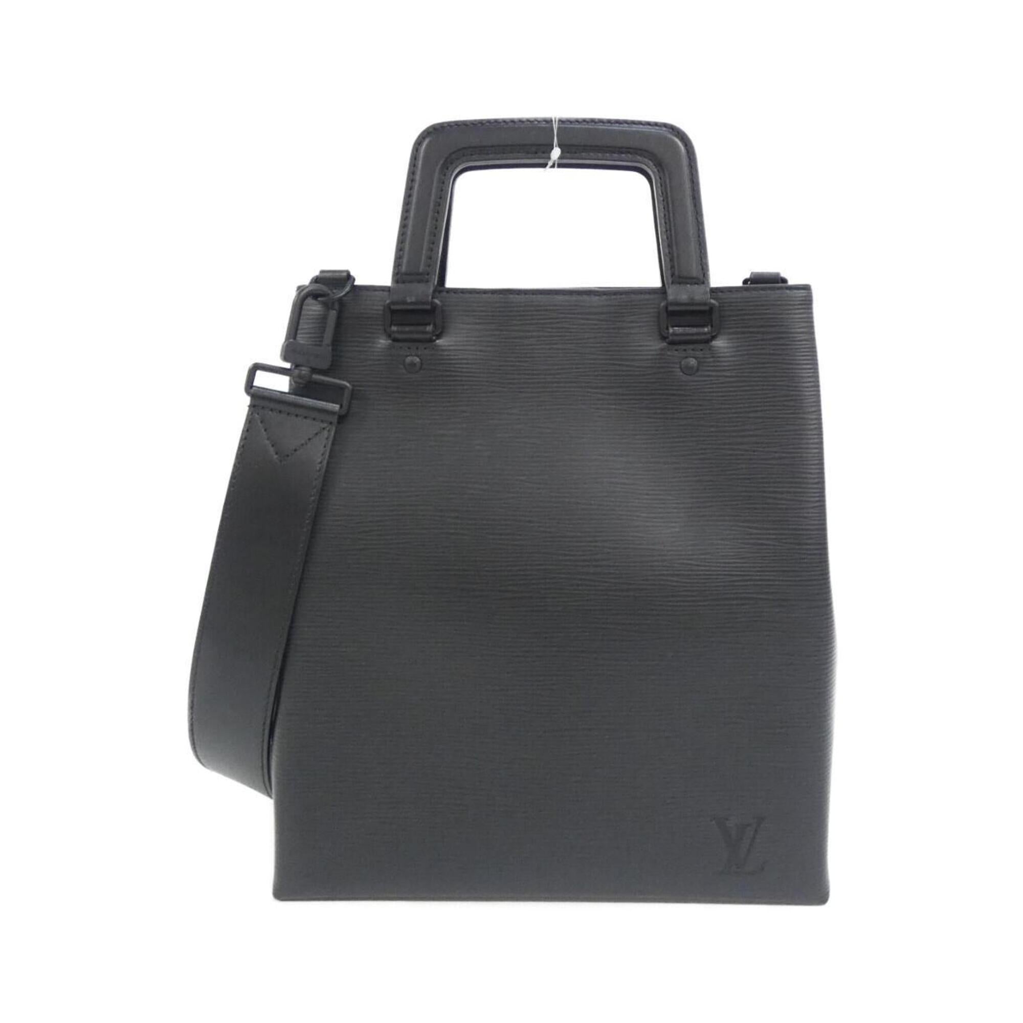 Louis Vuitton Black Leather Handbag (Pre-Owned)