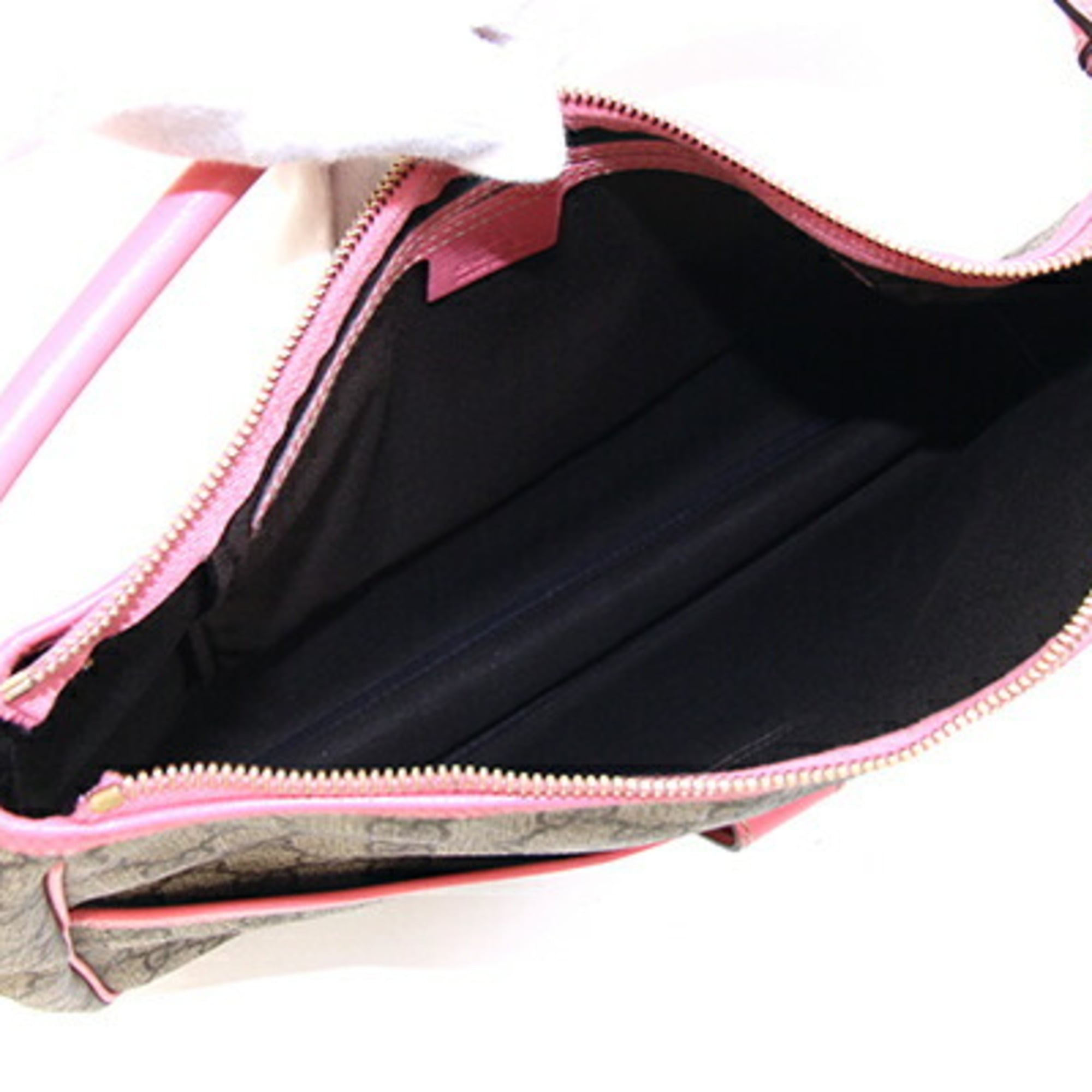 Gucci Beige Pink Pvc Leather Handbag Shoulder Bag (Pre-Owned)