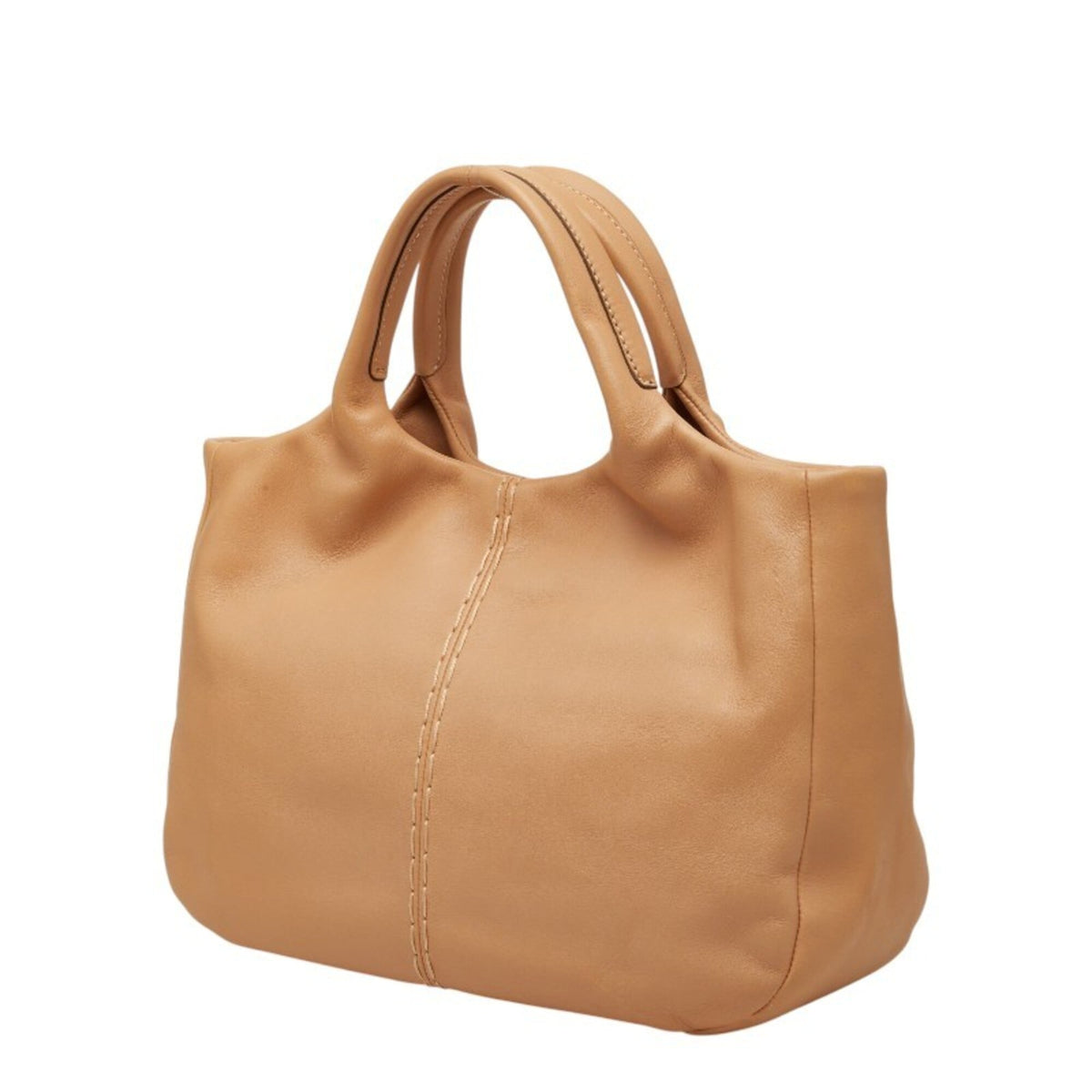Tod's Beige Leather Handbag Shoulder Bag (Pre-Owned)