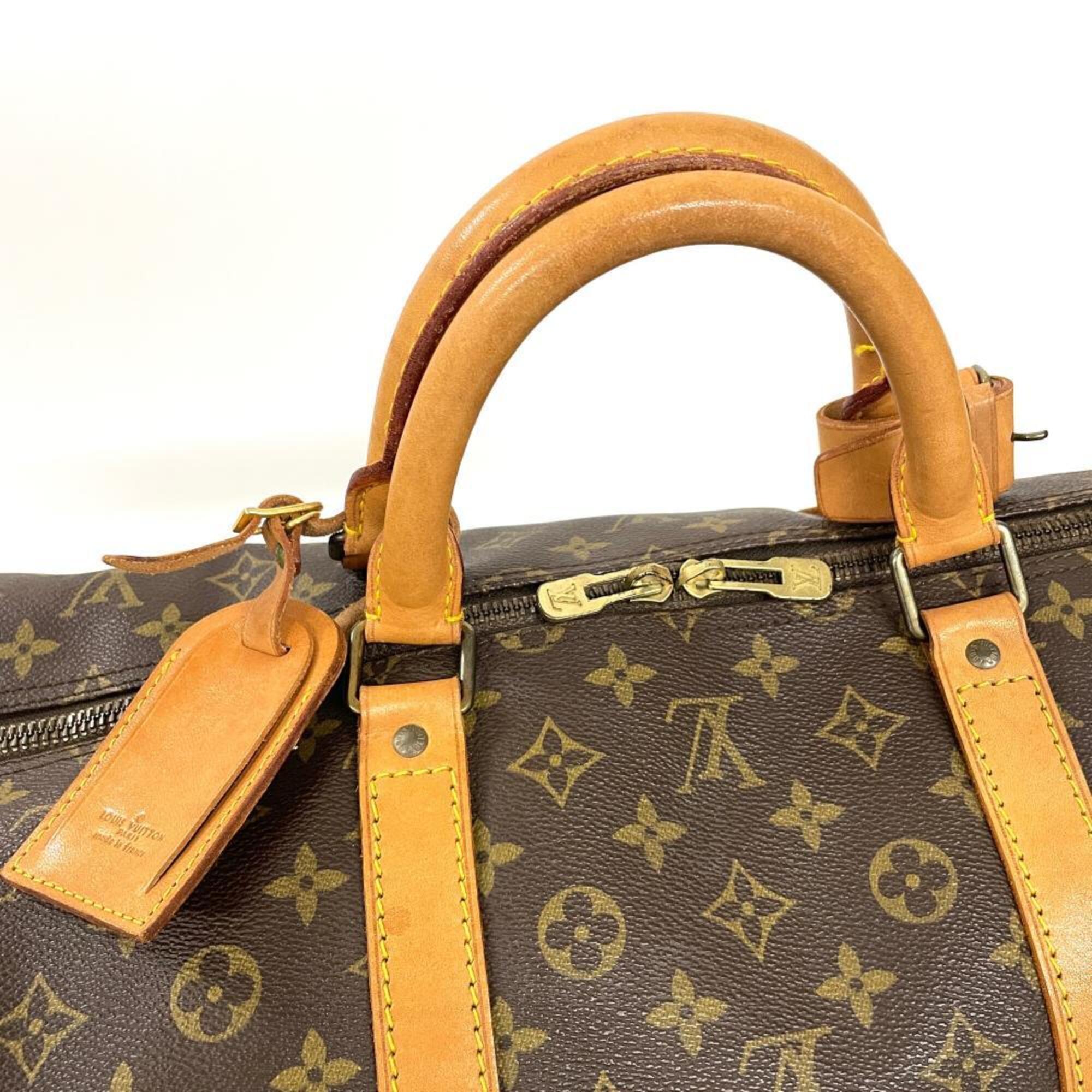 Louis Vuitton Brown Monogram Canvas Boston Bag (Pre-Owned)