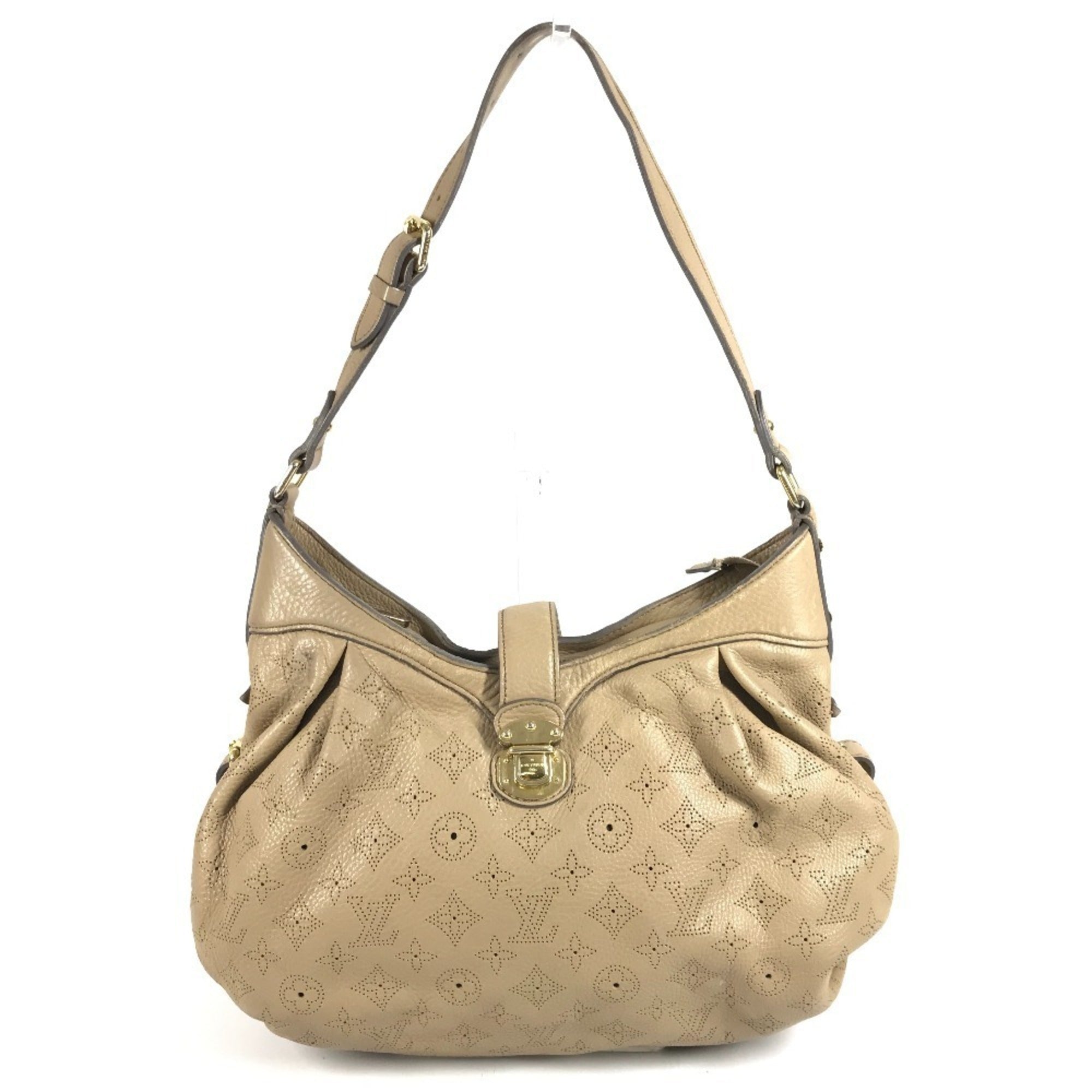 Louis Vuitton Beige Monogram Mahina Leather Leather Shoulder Bag (Pre-Owned)