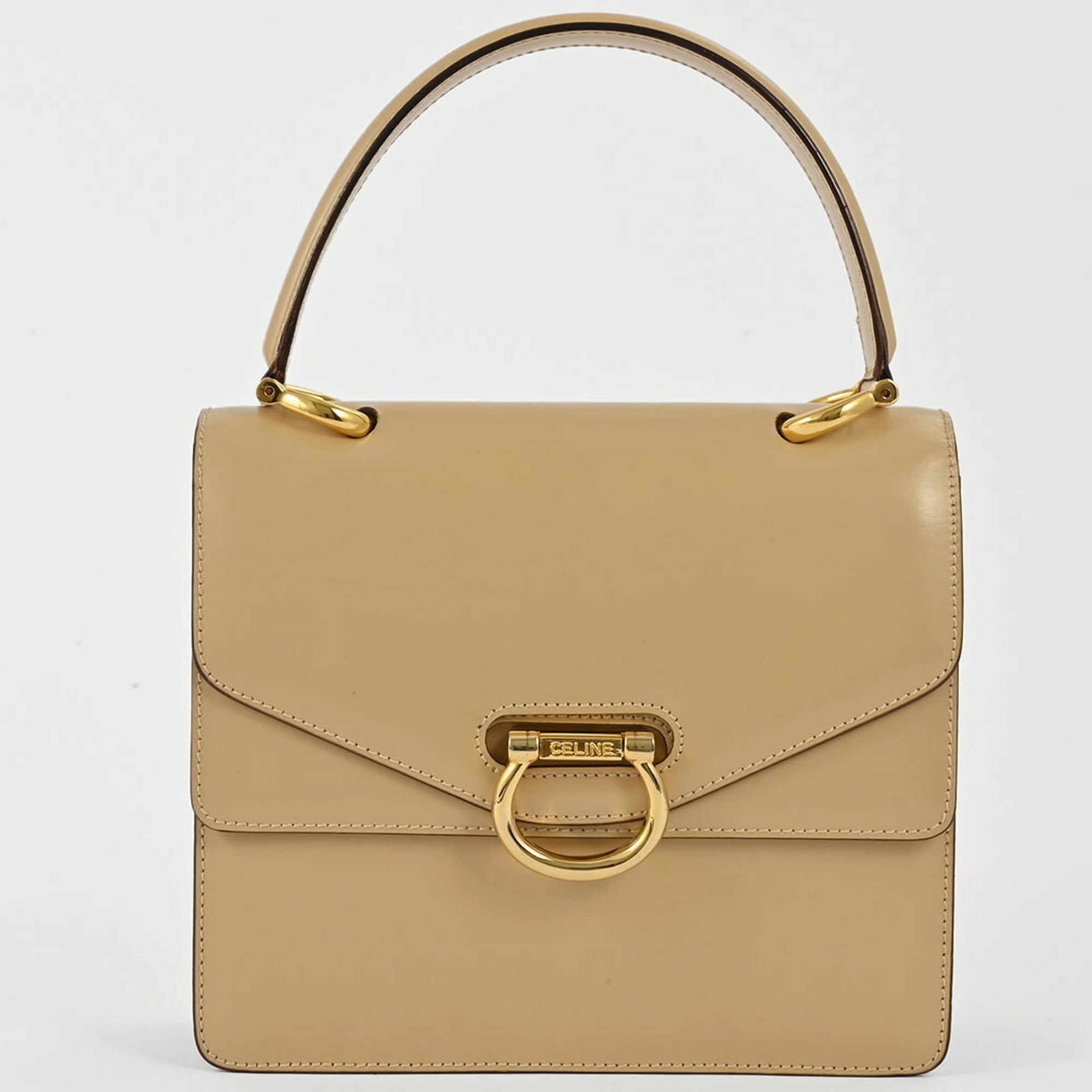 Celine Beige Leather Handbag (Pre-Owned)