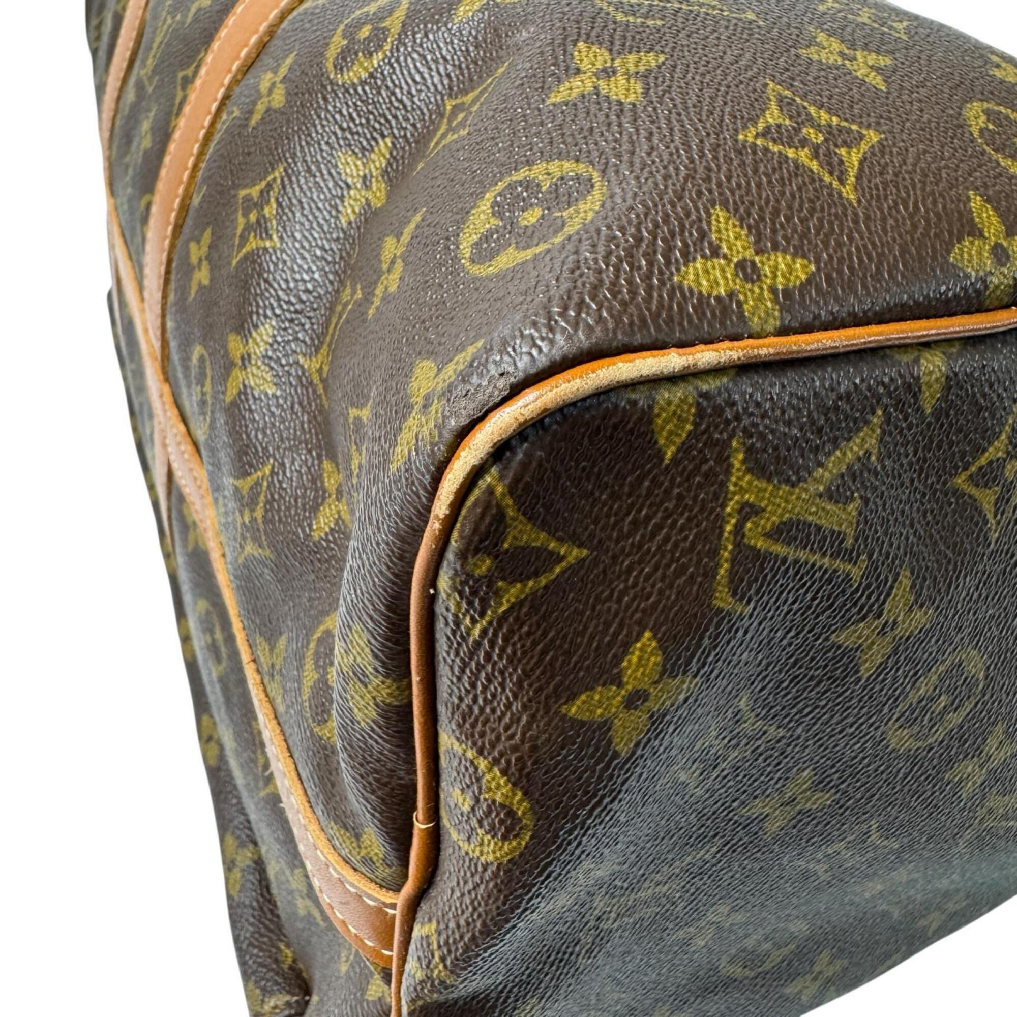 Louis Vuitton Brown Leather Pvc Boston Bag (Pre-Owned)