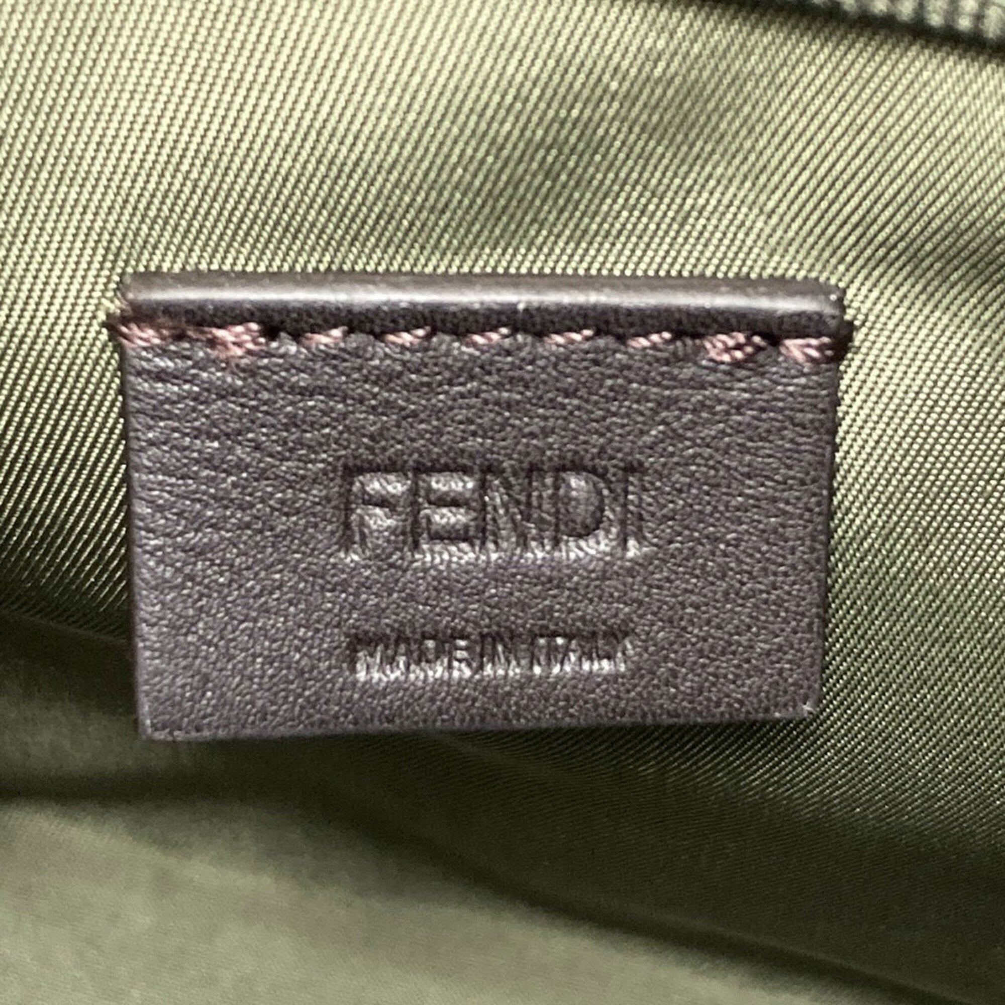 Fendi Khaki Canvas Handbag (Pre-Owned)