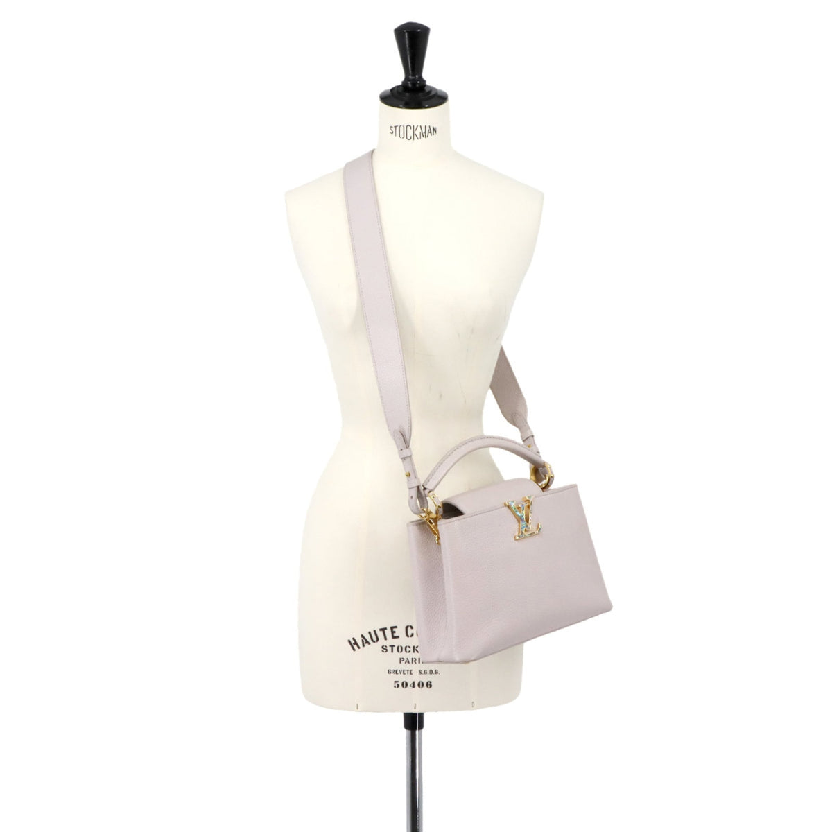Louis Vuitton Capucines Leather Handbag (Pre-Owned)