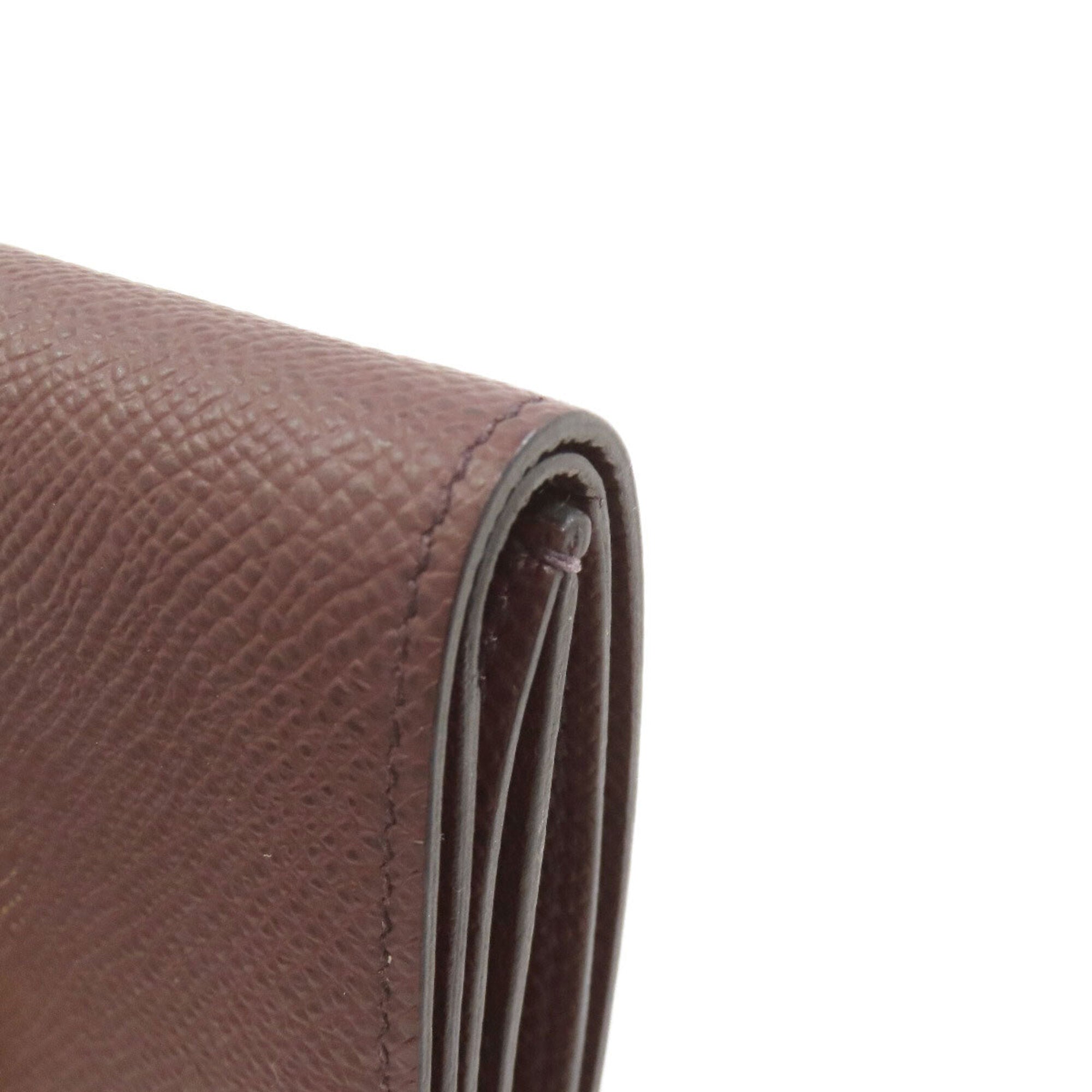 Hermes Bordeaux Epsom Leather Wallet (Bi-Fold) (Pre-Owned)