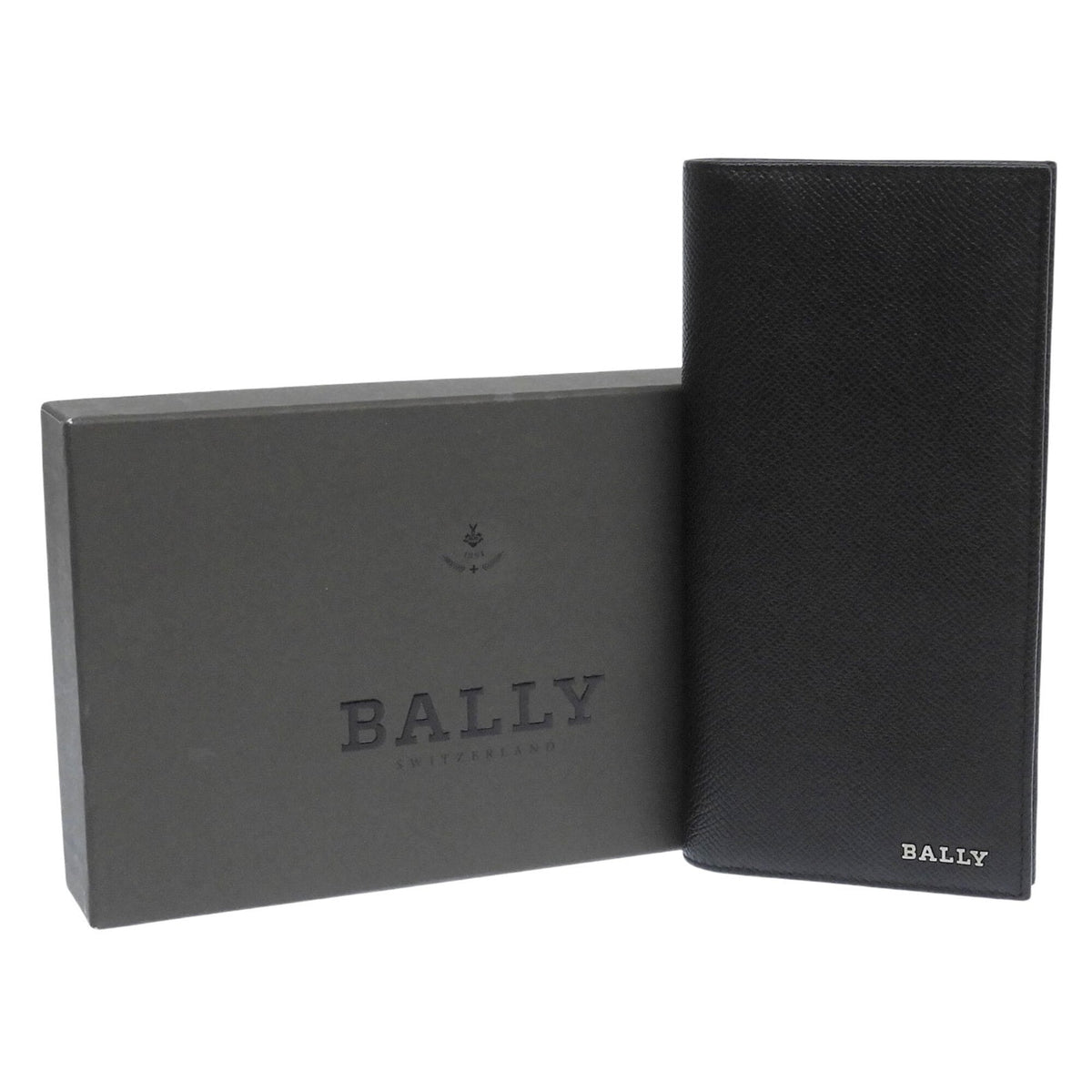Bally Black Leather Long Wallet (Bi-Fold) (Pre-Owned)