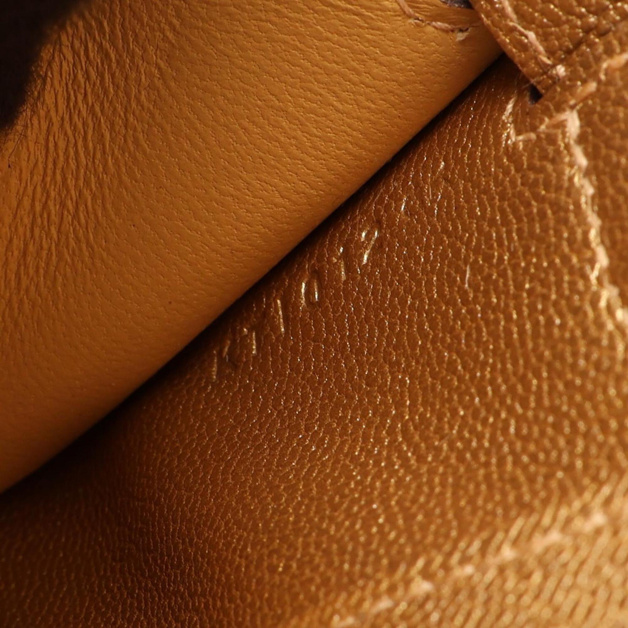 Hermes Gold Handbag Shoulder Bag (Pre-Owned)