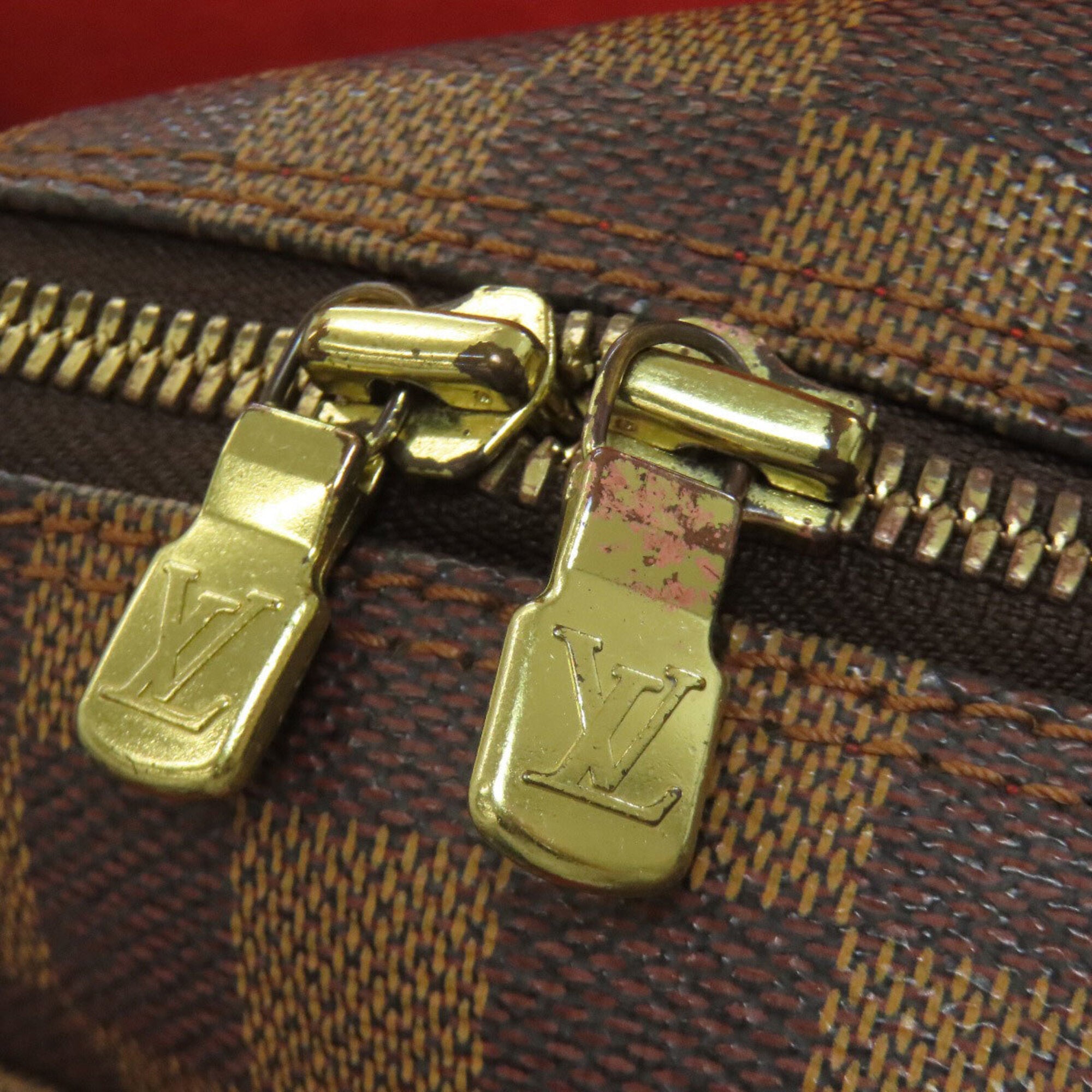 Louis Vuitton Damier Damier Canvas Ebene Damier Canvas Shoulder Bag (Pre-Owned)