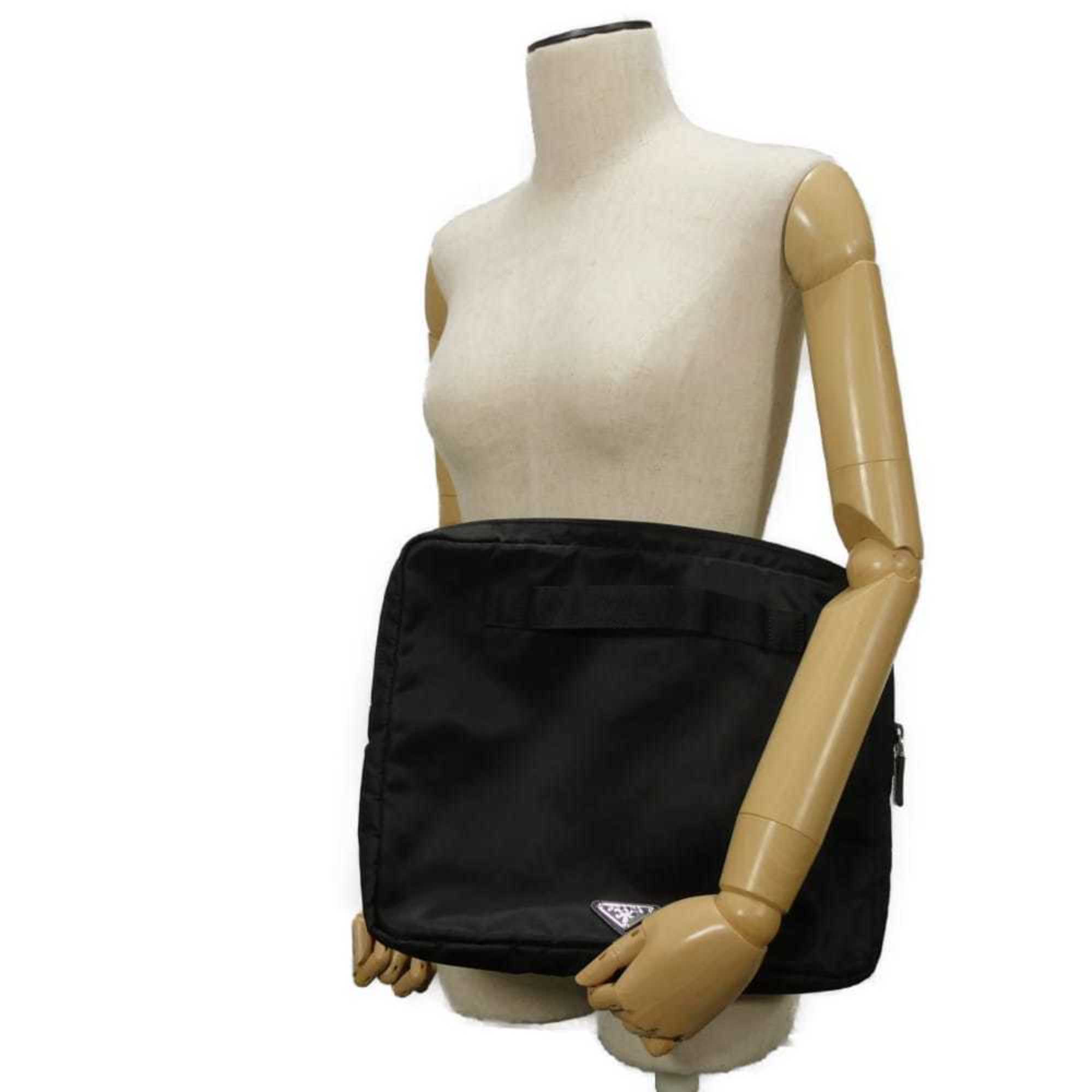 Prada Black Nero Nylon Clutch Bag (Pre-Owned)