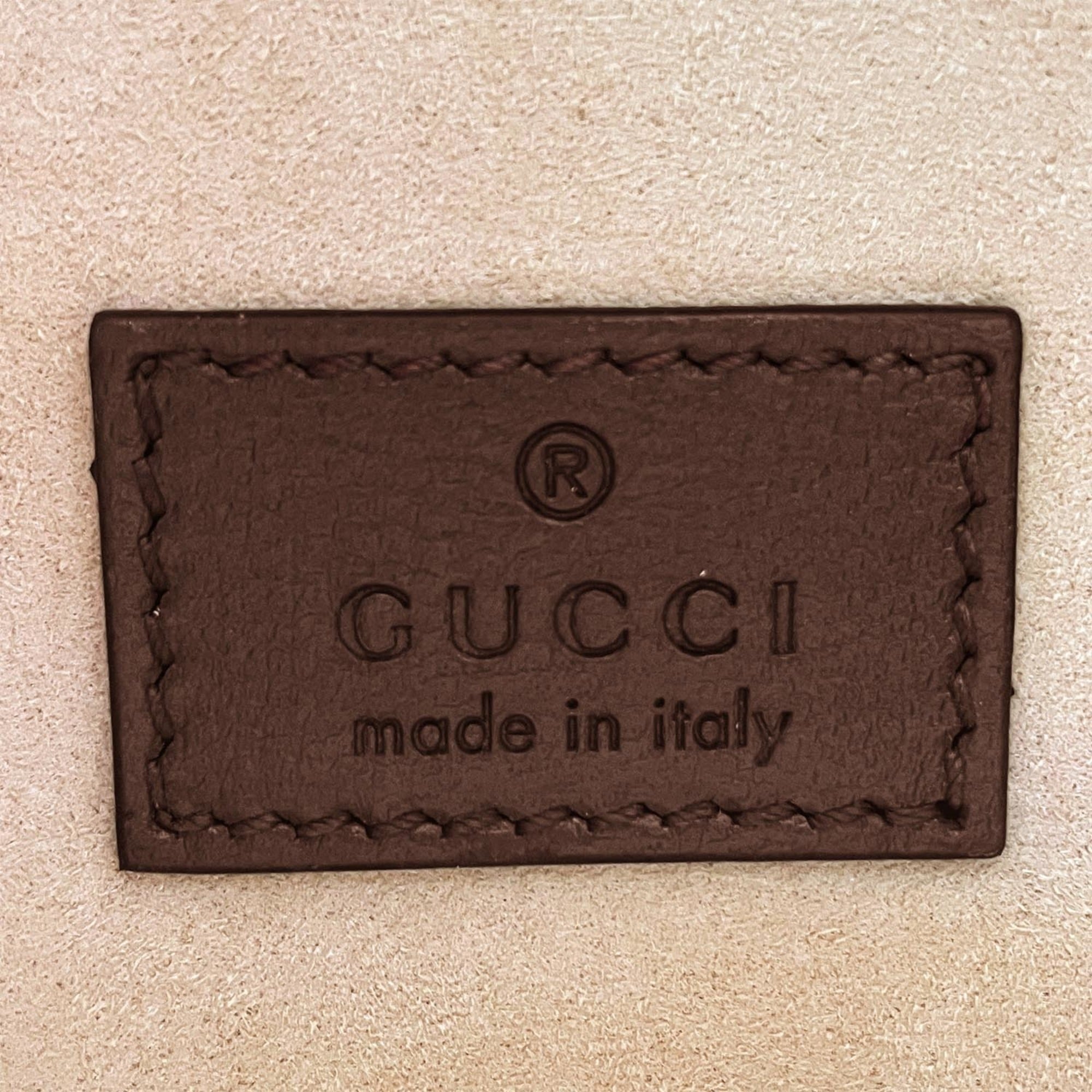 Gucci Brown Gray Pvc Leather Pochette Shoulder Bag (Pre-Owned)