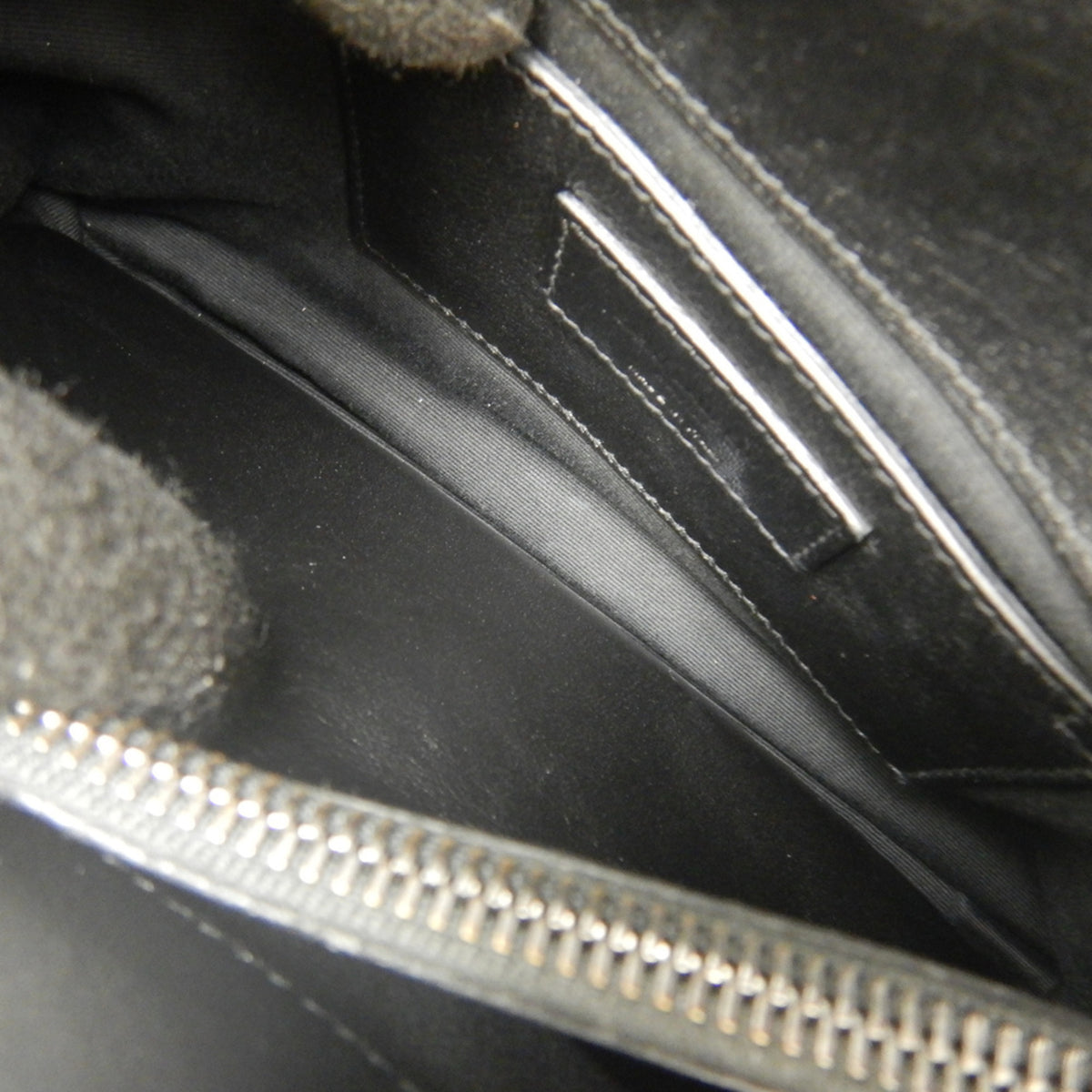 Yves Saint Laurent Black Leather School Bag Shoulder Bag (Pre-Owned)