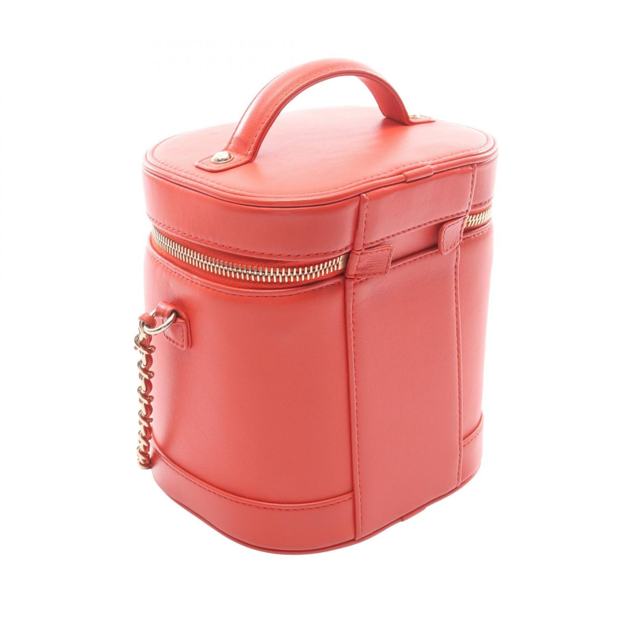 Chanel Red Color Leather Handbag (Pre-Owned)