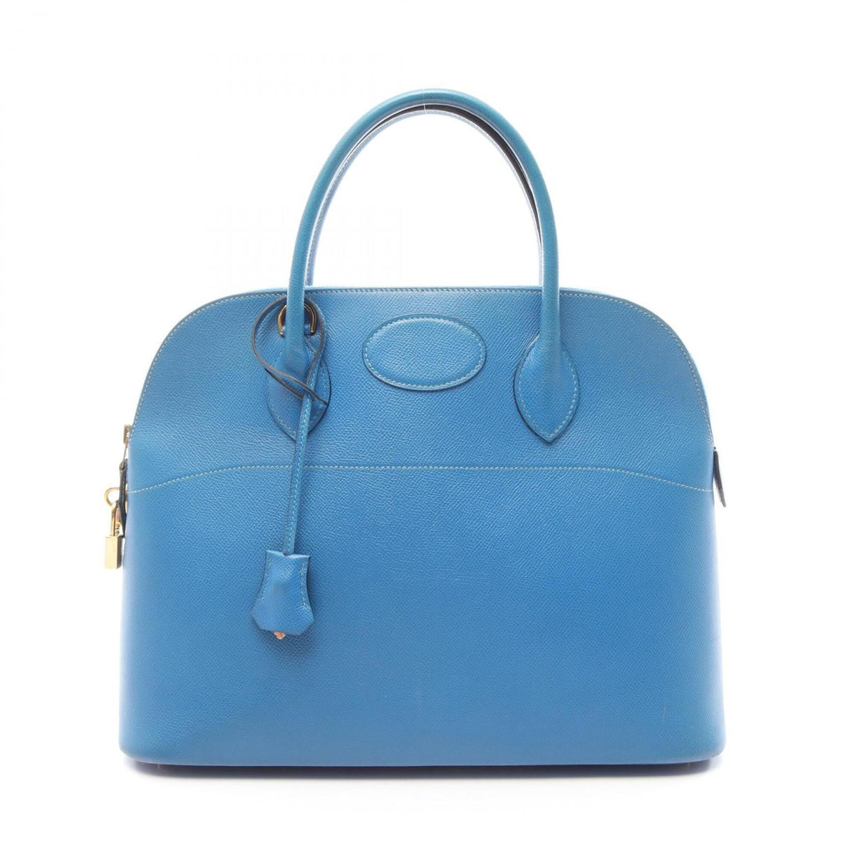Hermes Blue Courchevel Leather Handbag (Pre-Owned)