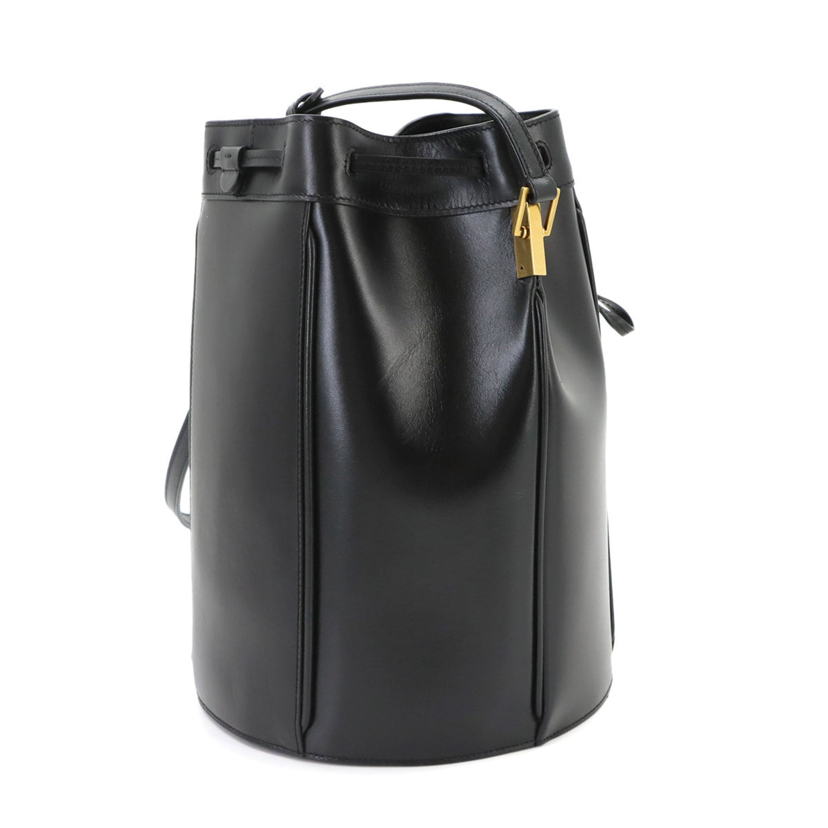 Saint Laurent Black Leather Shoulder Bag (Pre-Owned)