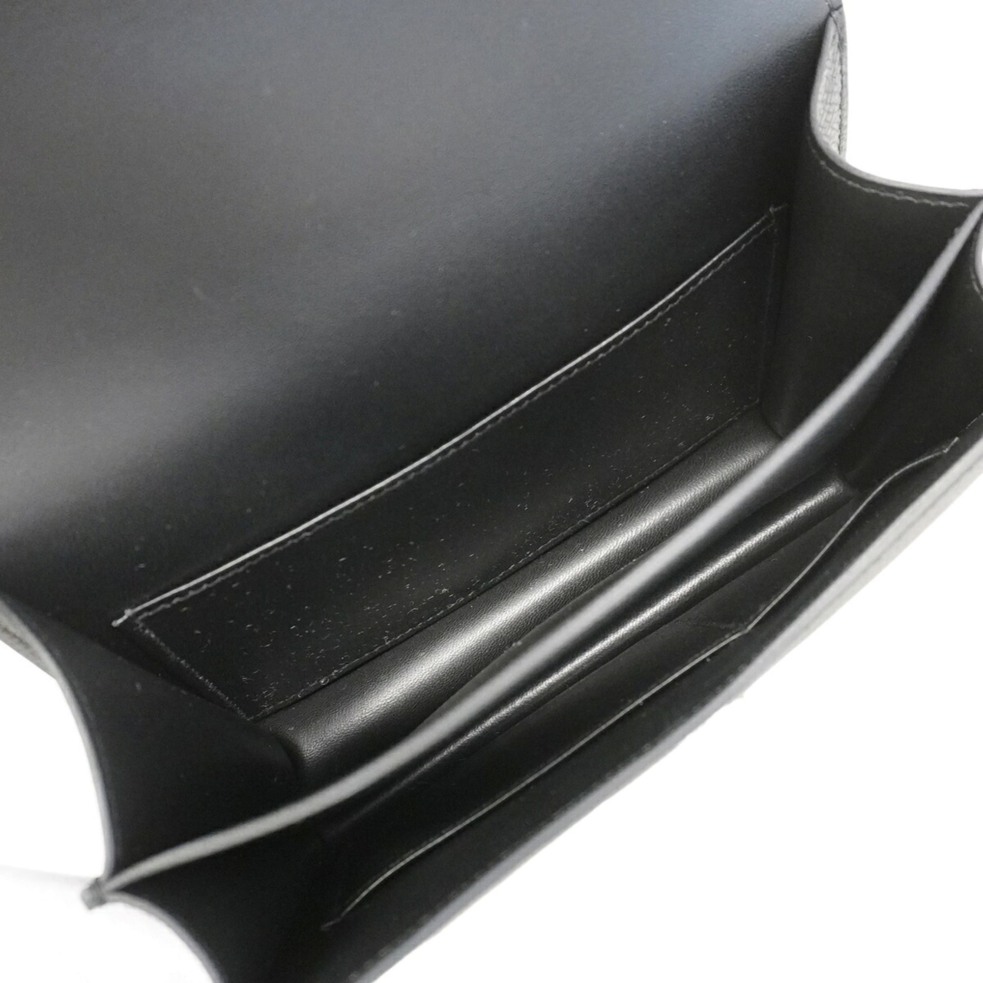 Hermes Black Leather Shoulder Bag (Pre-Owned)