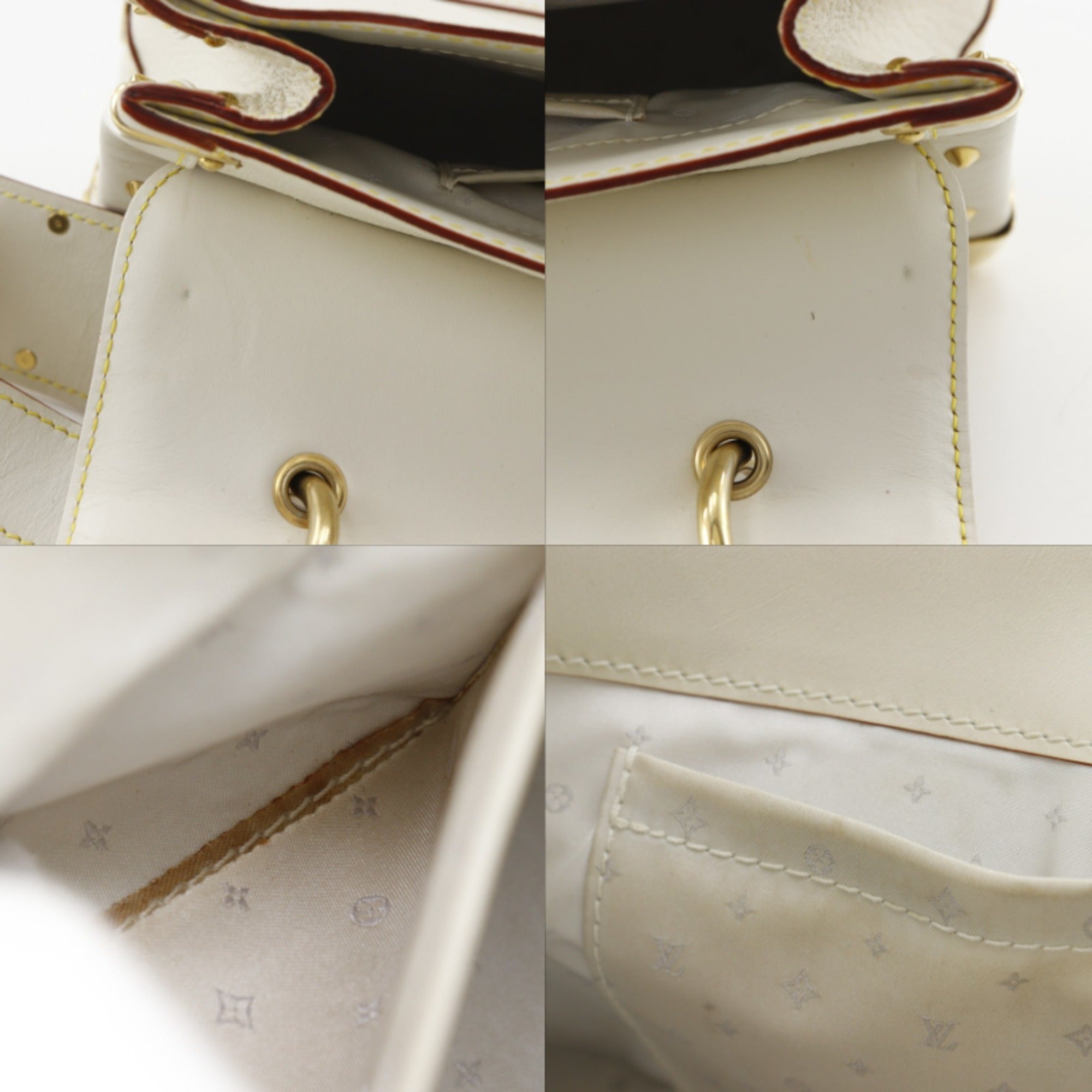 Louis Vuitton Blanc White Leather Shoulder Bag (Pre-Owned)