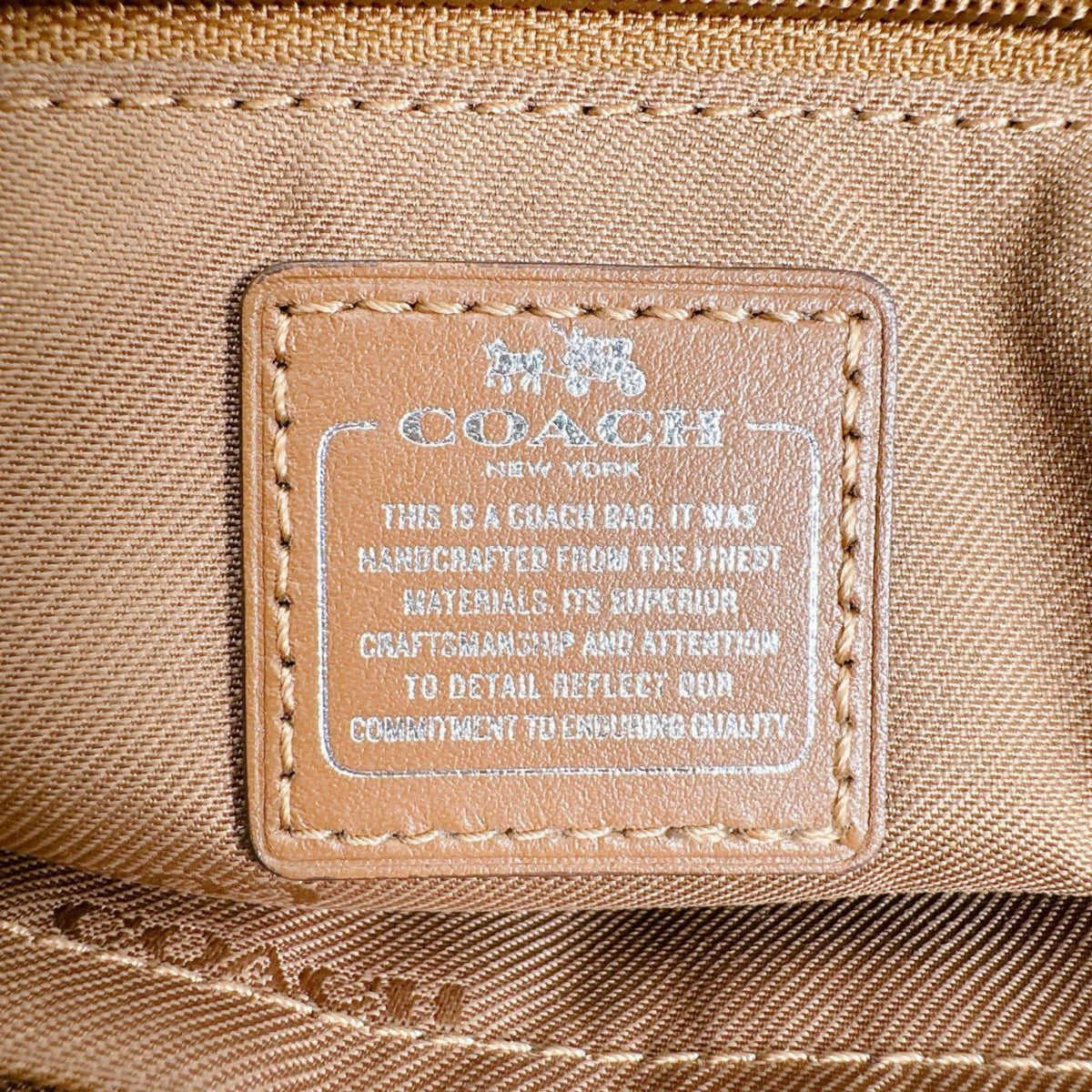 Coach Brown Leather Handbag Tote Bag (Pre-Owned)