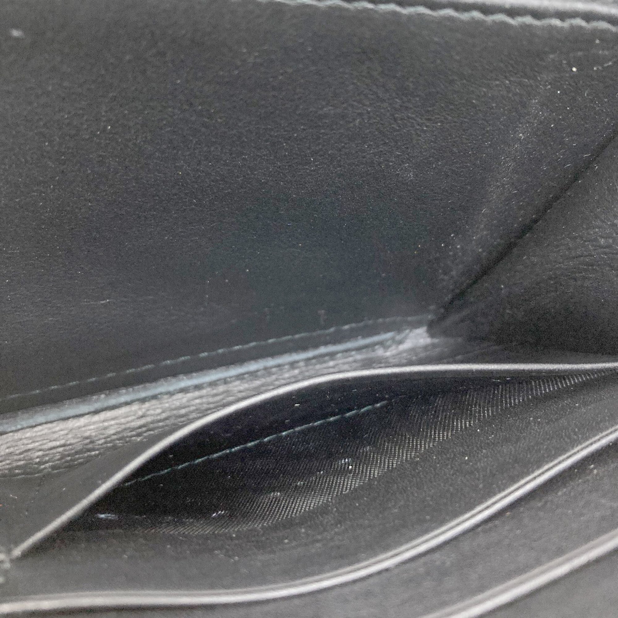 Bottega Veneta Black Leather Long Wallet (Bi-Fold) (Pre-Owned)