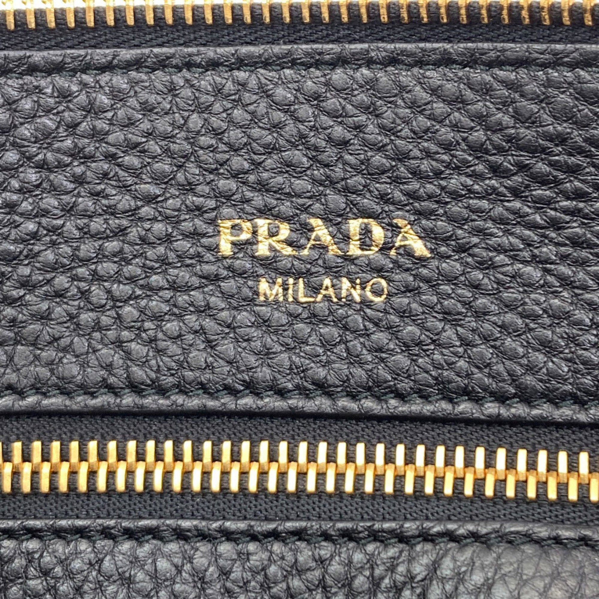 Prada Black Leather Handbag (Pre-Owned)