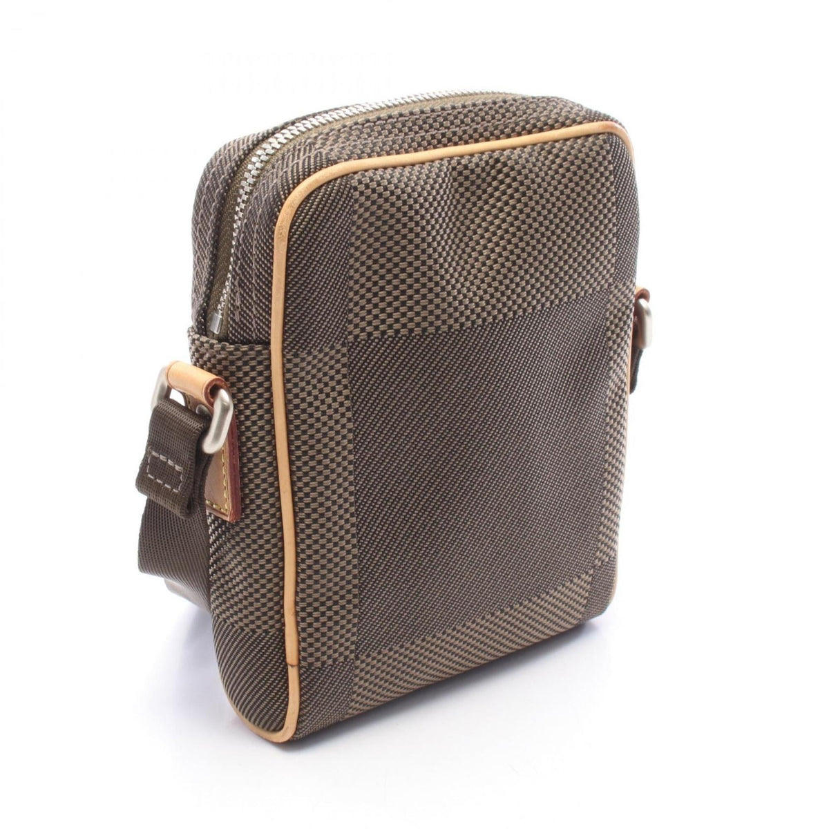 Louis Vuitton Brown Damier Canvas Earth Canvas Leather Handbag Shoulder Bag (Pre-Owned)