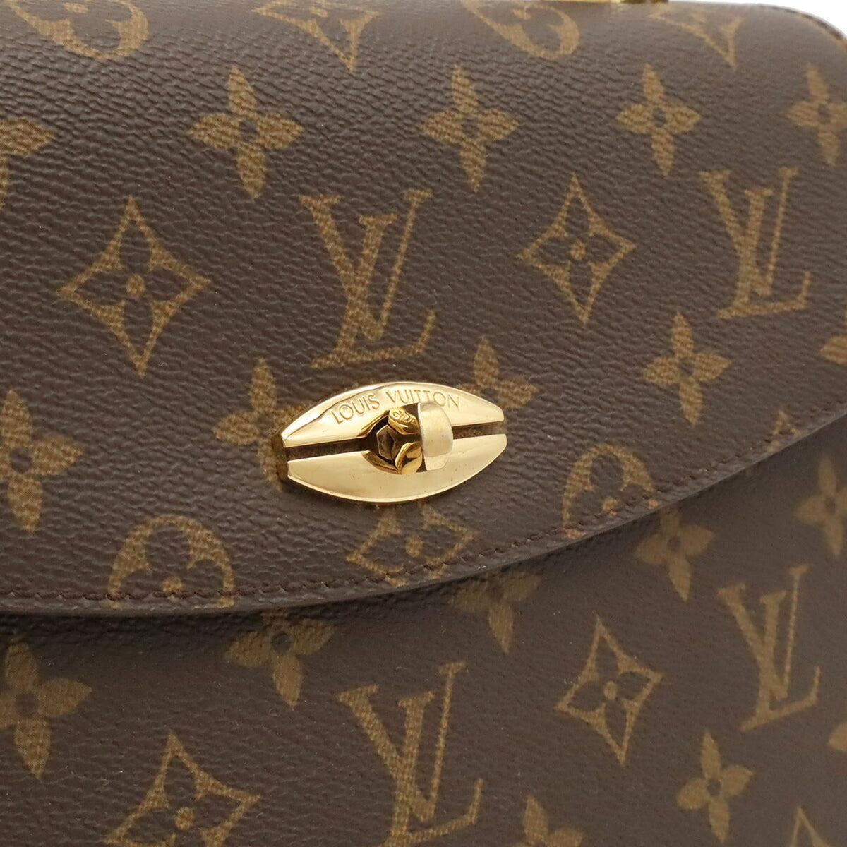Louis Vuitton Brown Monogram Canvas Handbag (Pre-Owned)