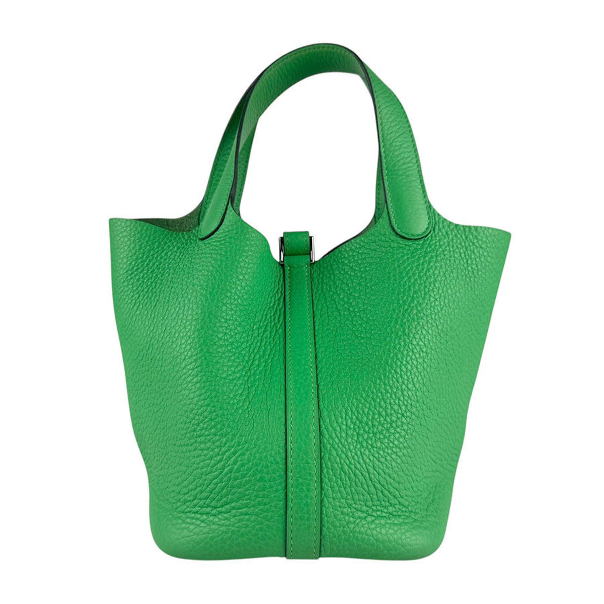 Hermes Taurillon Clemence Leather Handbag (Pre-Owned)