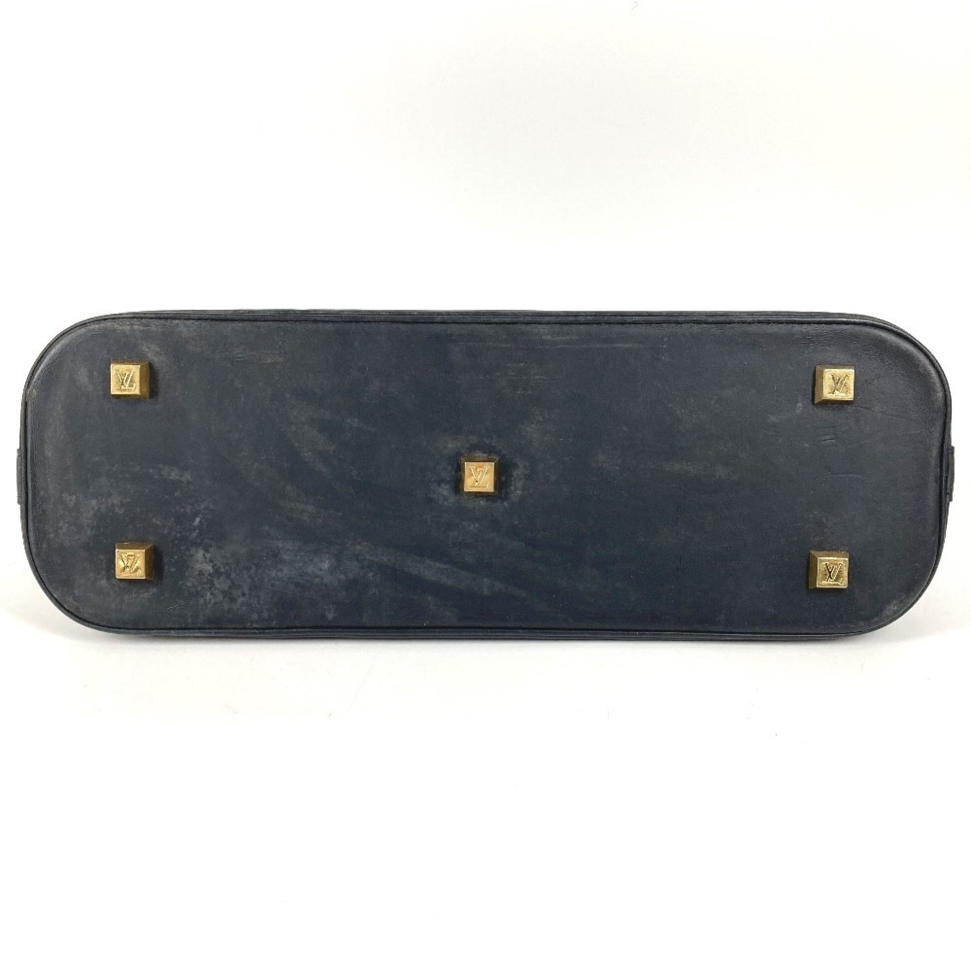 Louis Vuitton Galle Marron Monogram Navy Monogram Mini Boston Bag Handbag (Pre-Owned)