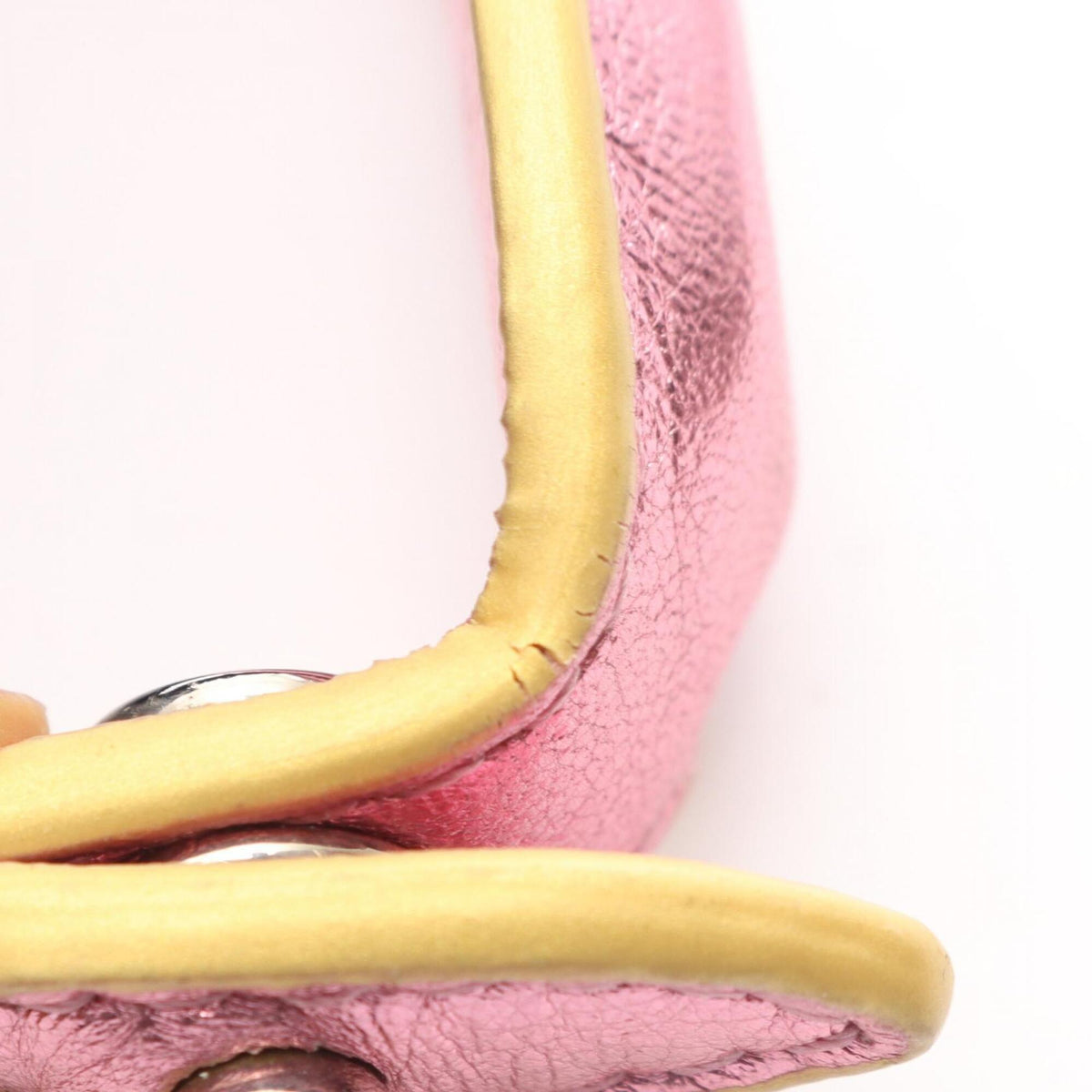 Fendi Pink Leather Handbag Shoulder Bag (Pre-Owned)