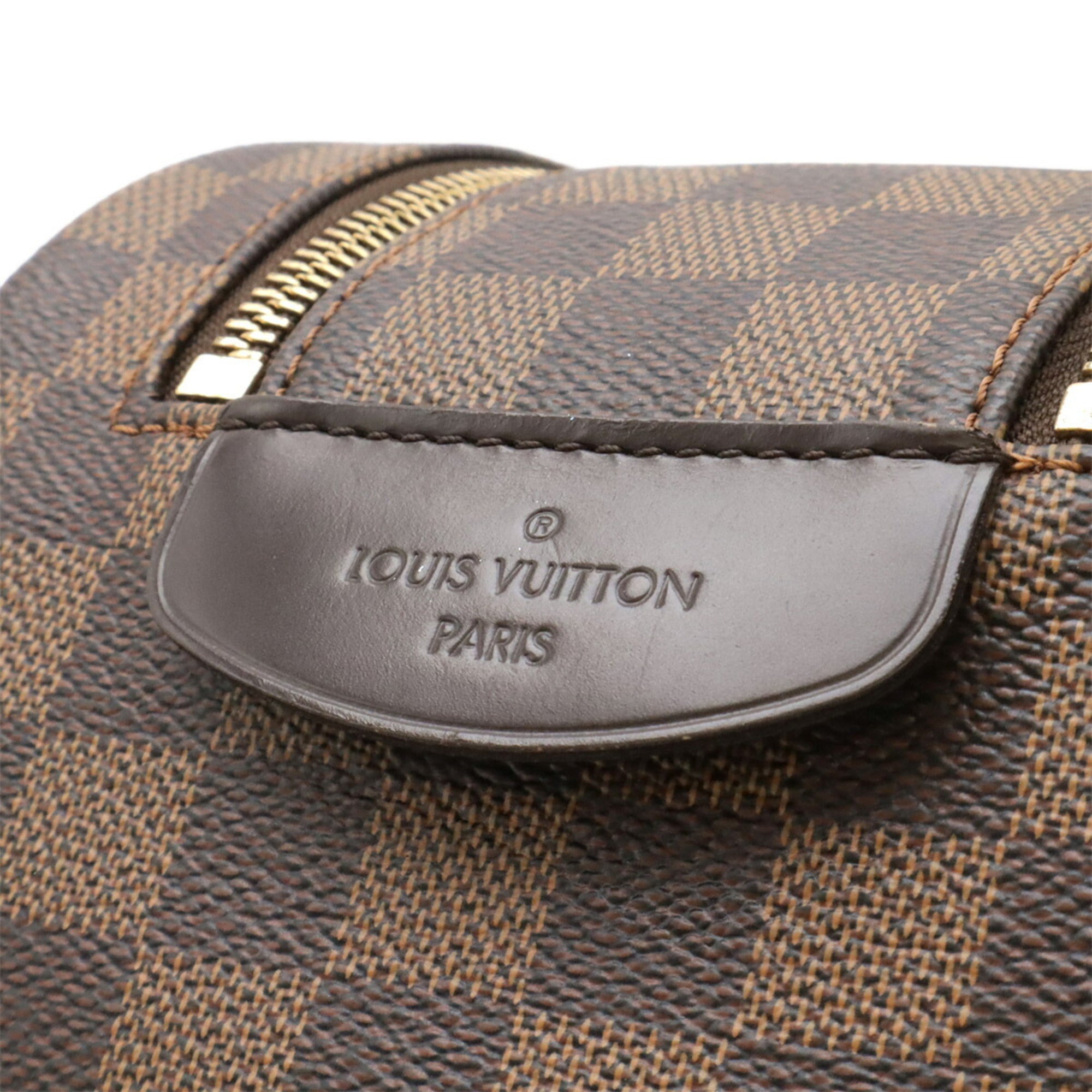 Louis Vuitton Brown Pvc Coated Canvas Pouch (Pre-Owned)