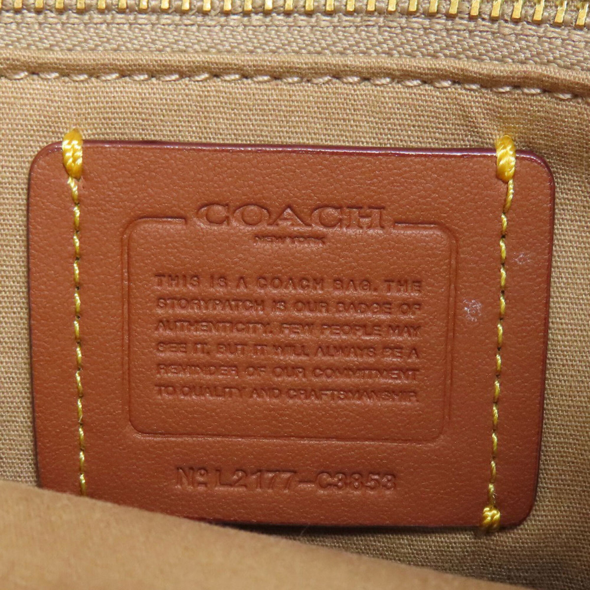 Coach Beige Canvas Handbag (Pre-Owned)