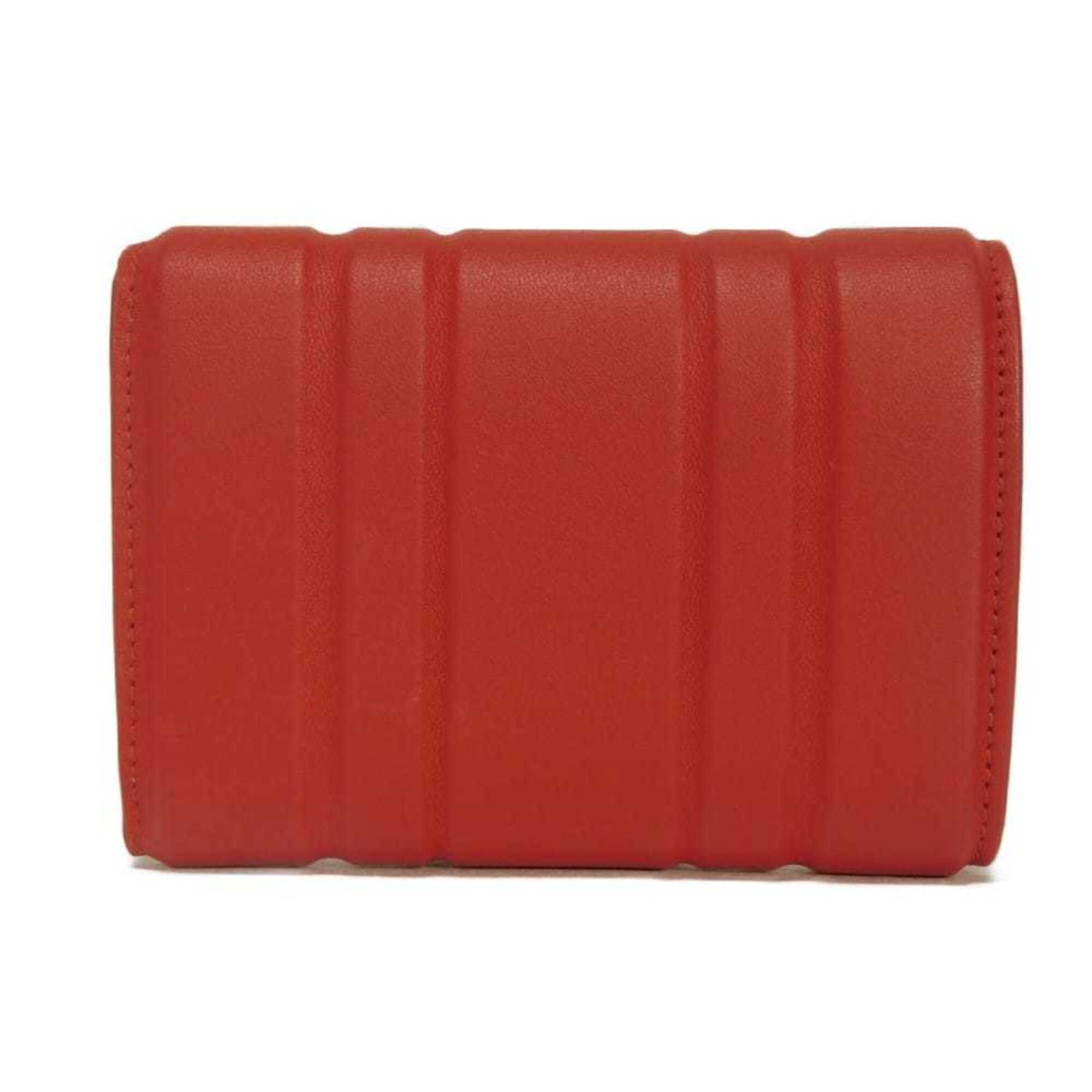 Salvatore Ferragamo Red Color Leather Wallet (Tri-Fold) (Pre-Owned)