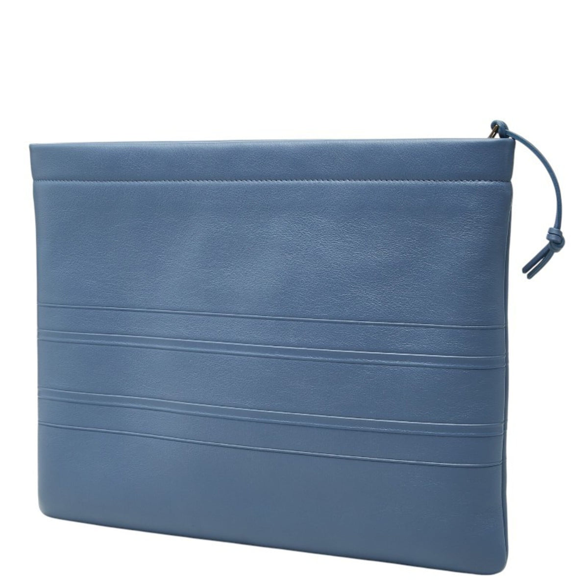 Christian Dior Blue Leather Clutch Bag (Pre-Owned)