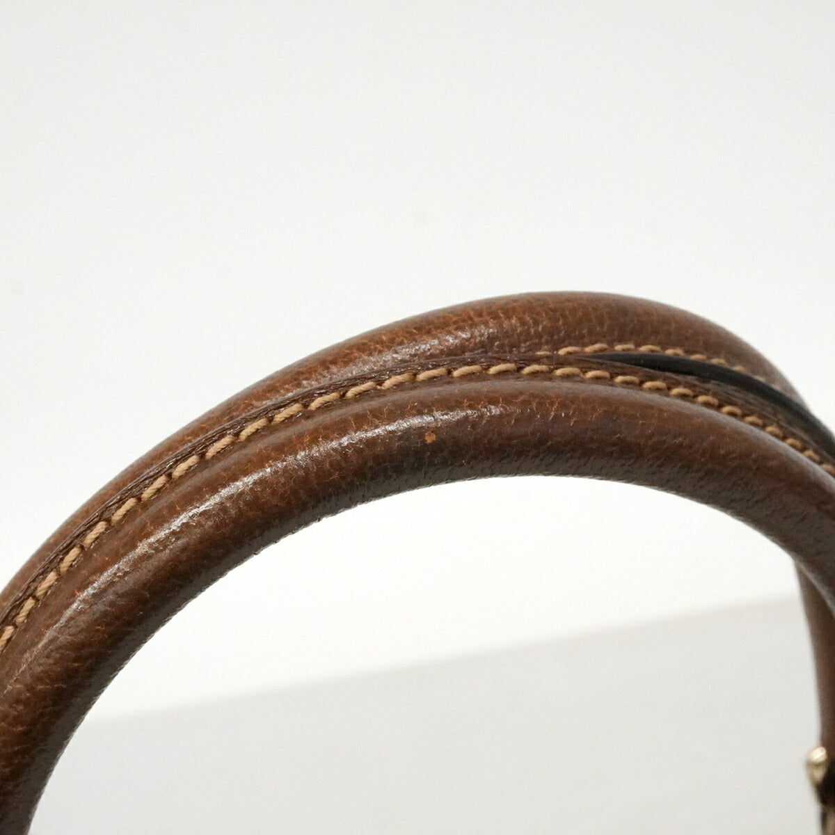 Gucci Brown Canvas Handbag (Pre-Owned)