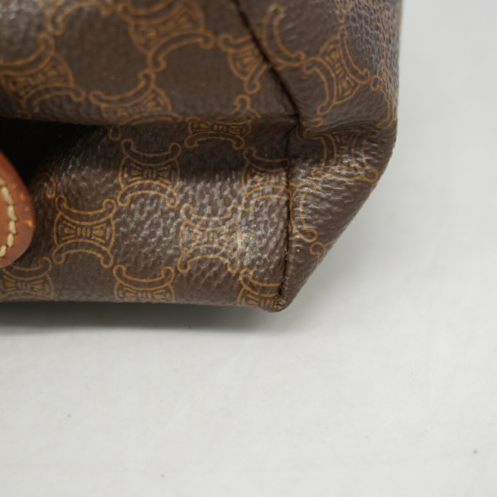 Celine Brown Pvc Pouch (Pre-Owned)
