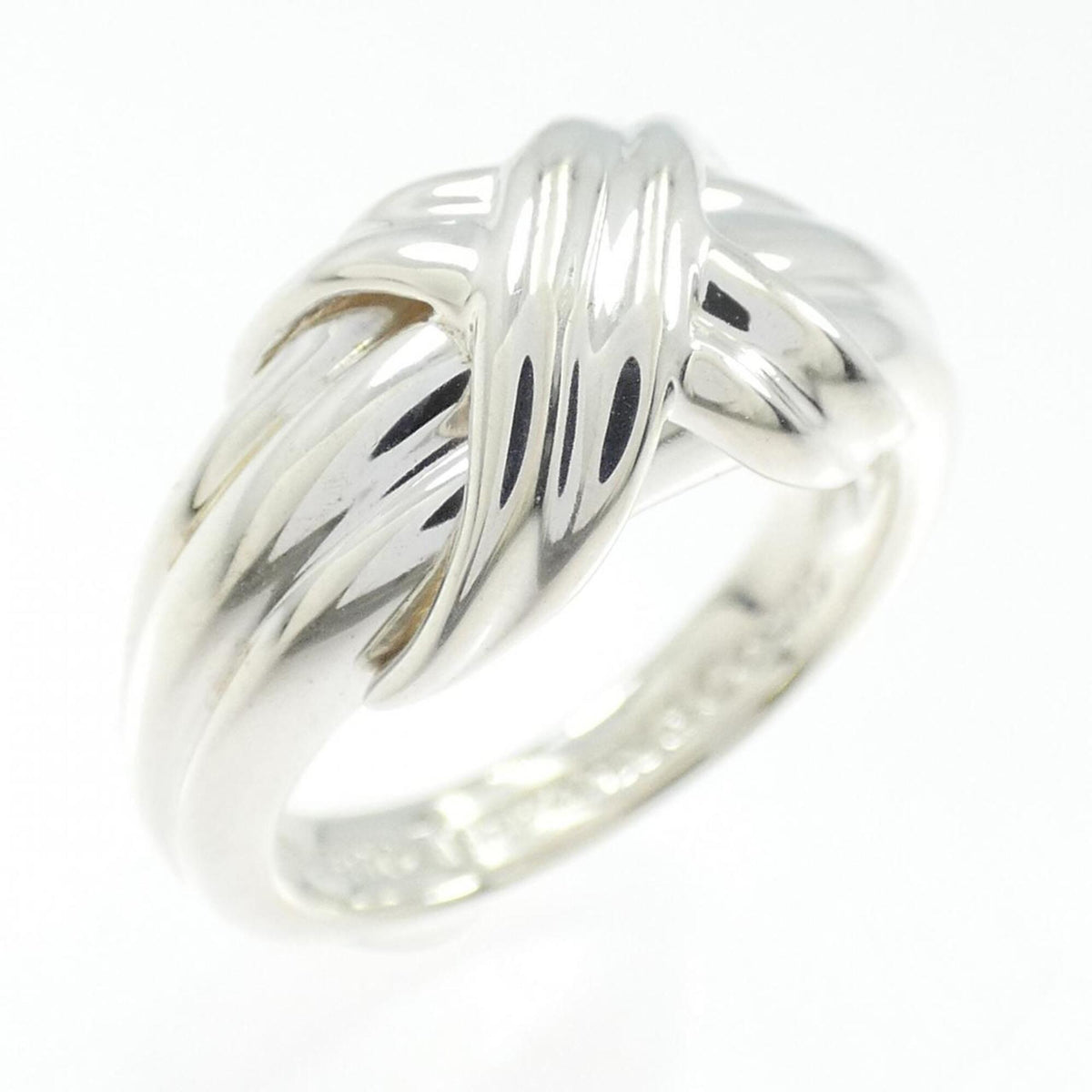 Tiffany Silver Silver 925 Band Ring (Pre-Owned)