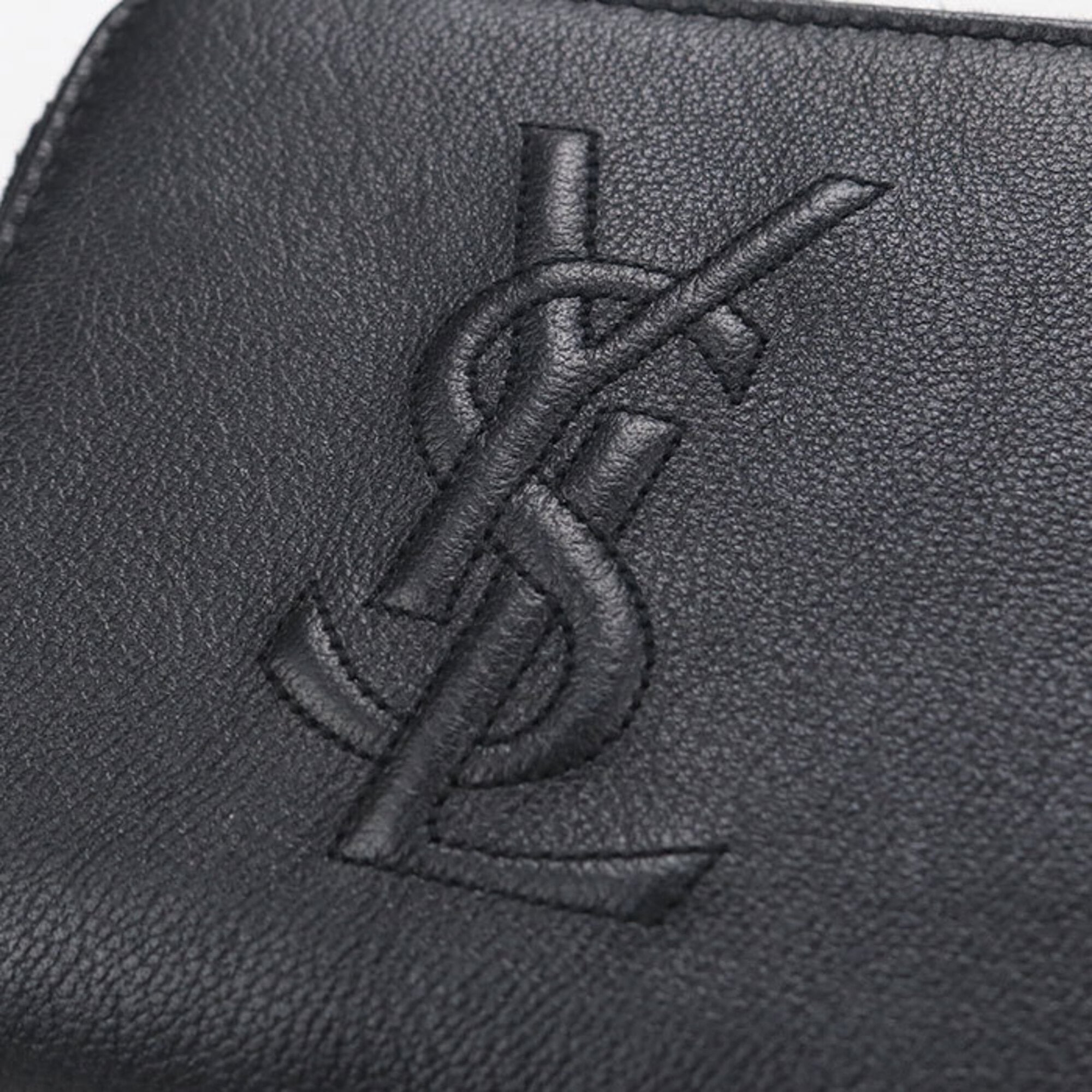 Saint Laurent Black Leather Wallet (Bi-Fold) (Pre-Owned)