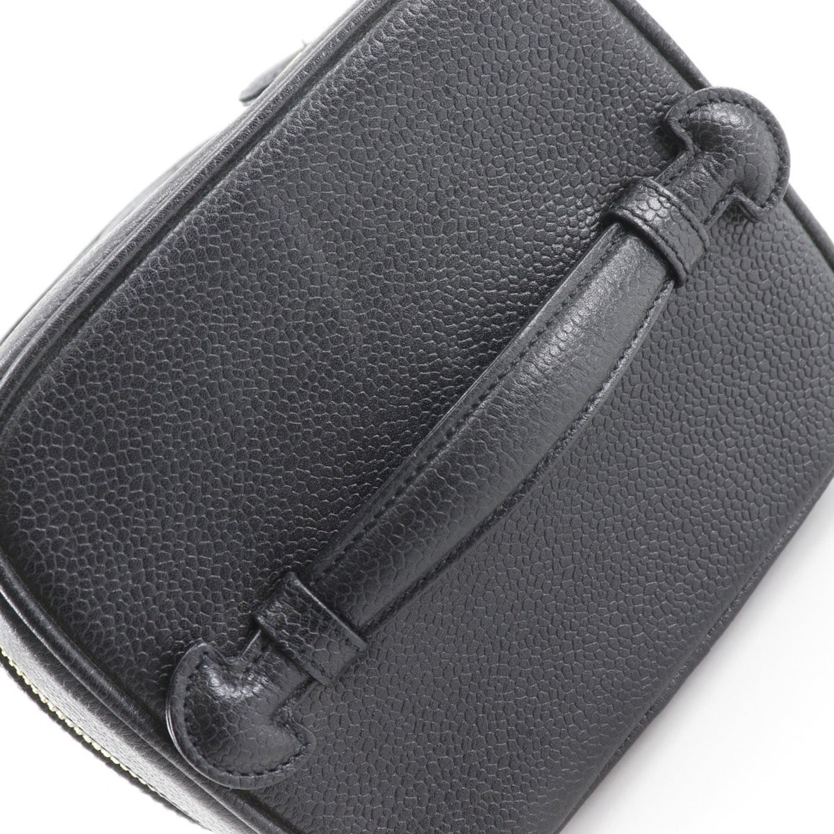 Chanel Black Grained Calfskin Handbag Pouch (Pre-Owned)