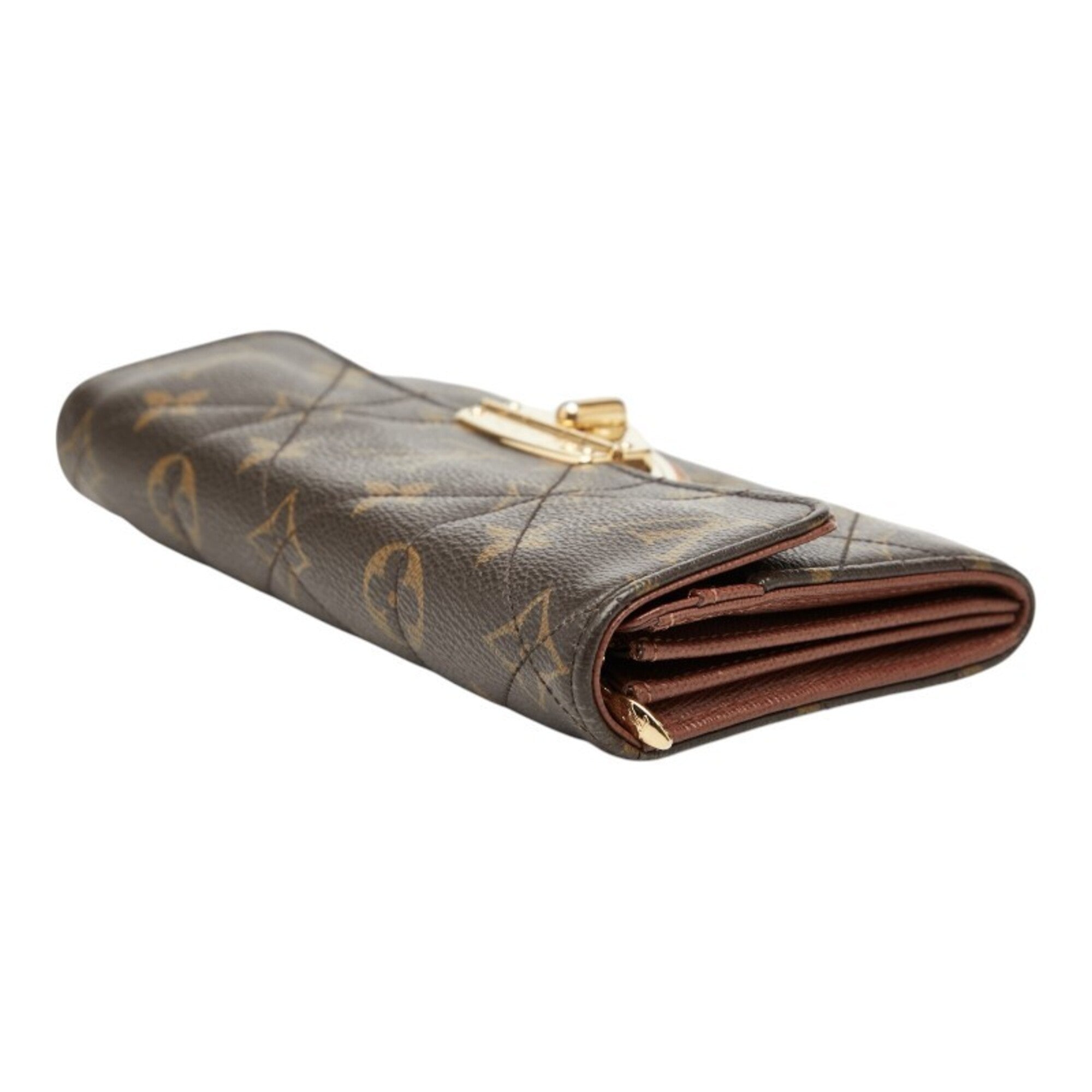 Louis Vuitton Monogram Etoile Brown Pvc Leather Long Wallet (Bi-Fold) (Pre-Owned)