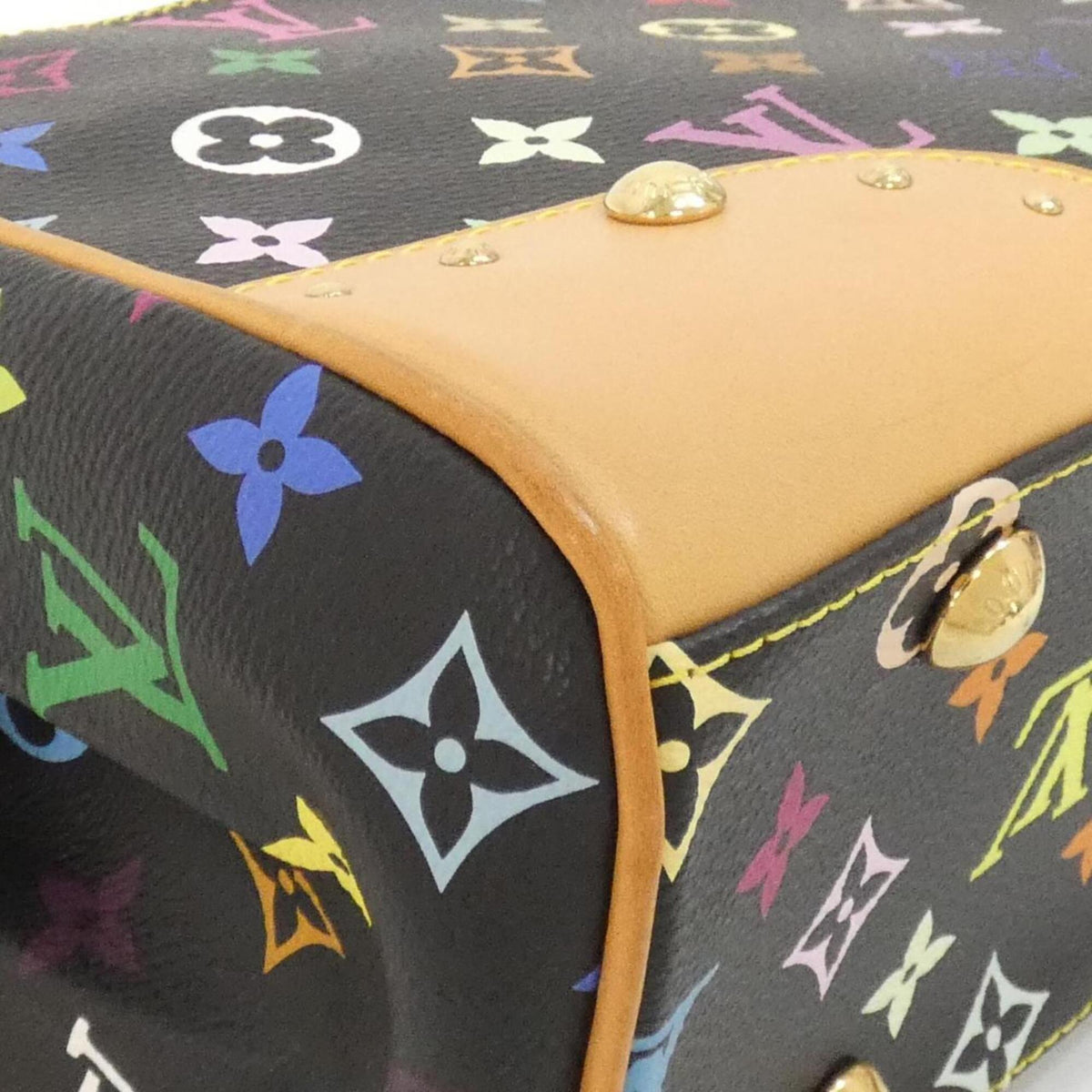 Louis Vuitton Black Coated Canvas Handbag (Pre-Owned)