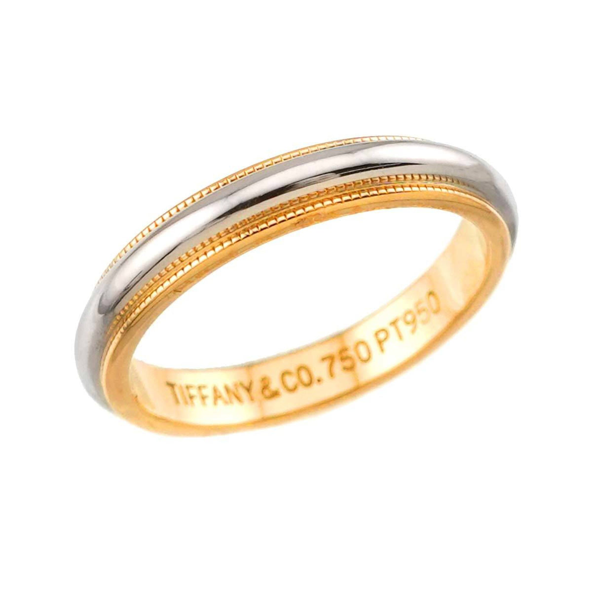 Tiffany Yellow Gold (18K) Platinum 950 Band Ring (Pre-Owned)