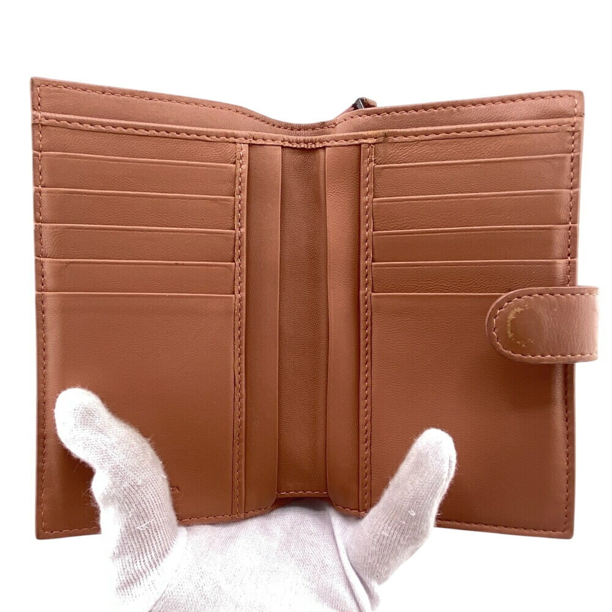 Bottega Veneta Intrecciato Pink Intrecciato Wallet (Bi-Fold) (Pre-Owned)