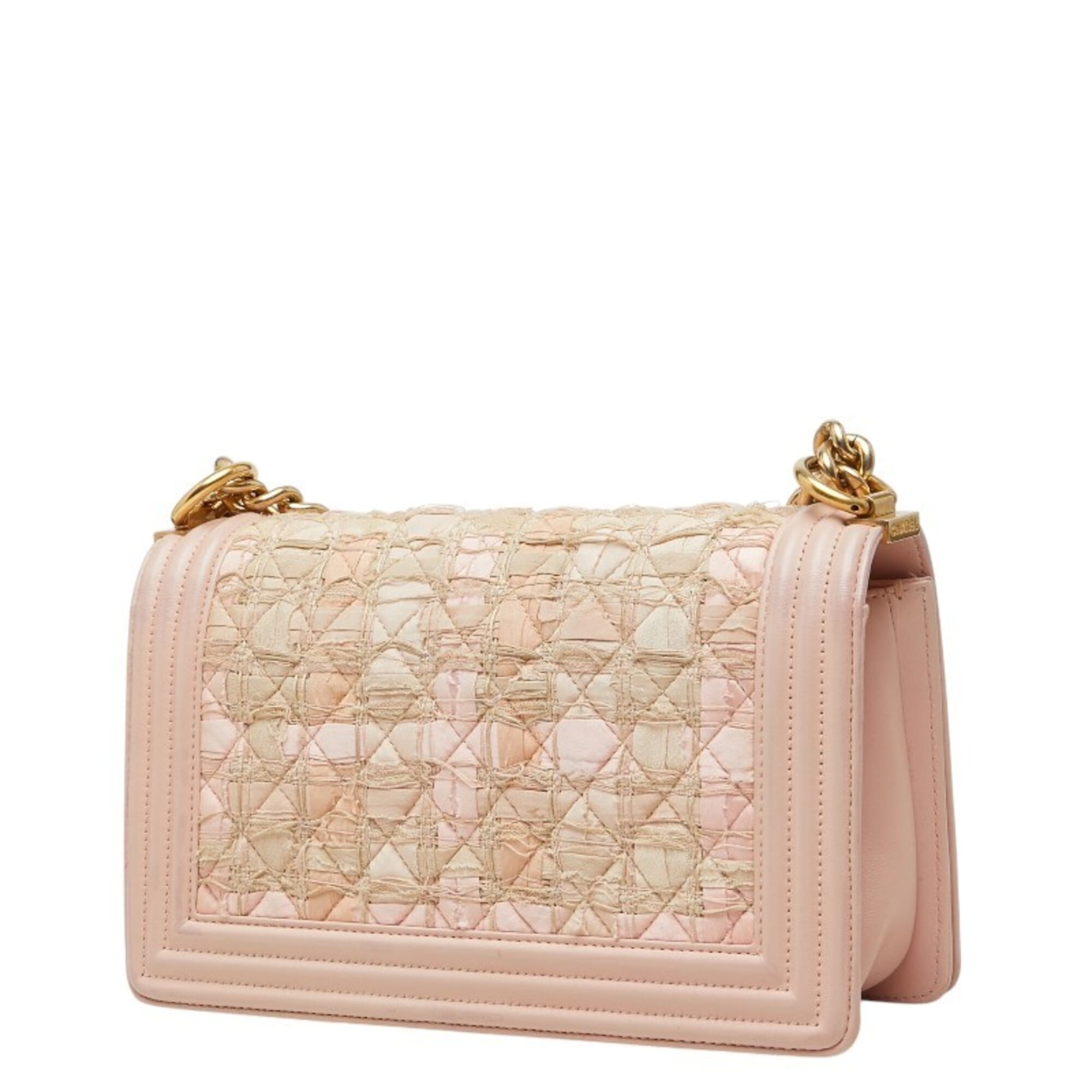 Chanel Pink Tweed Shoulder Bag (Pre-Owned)