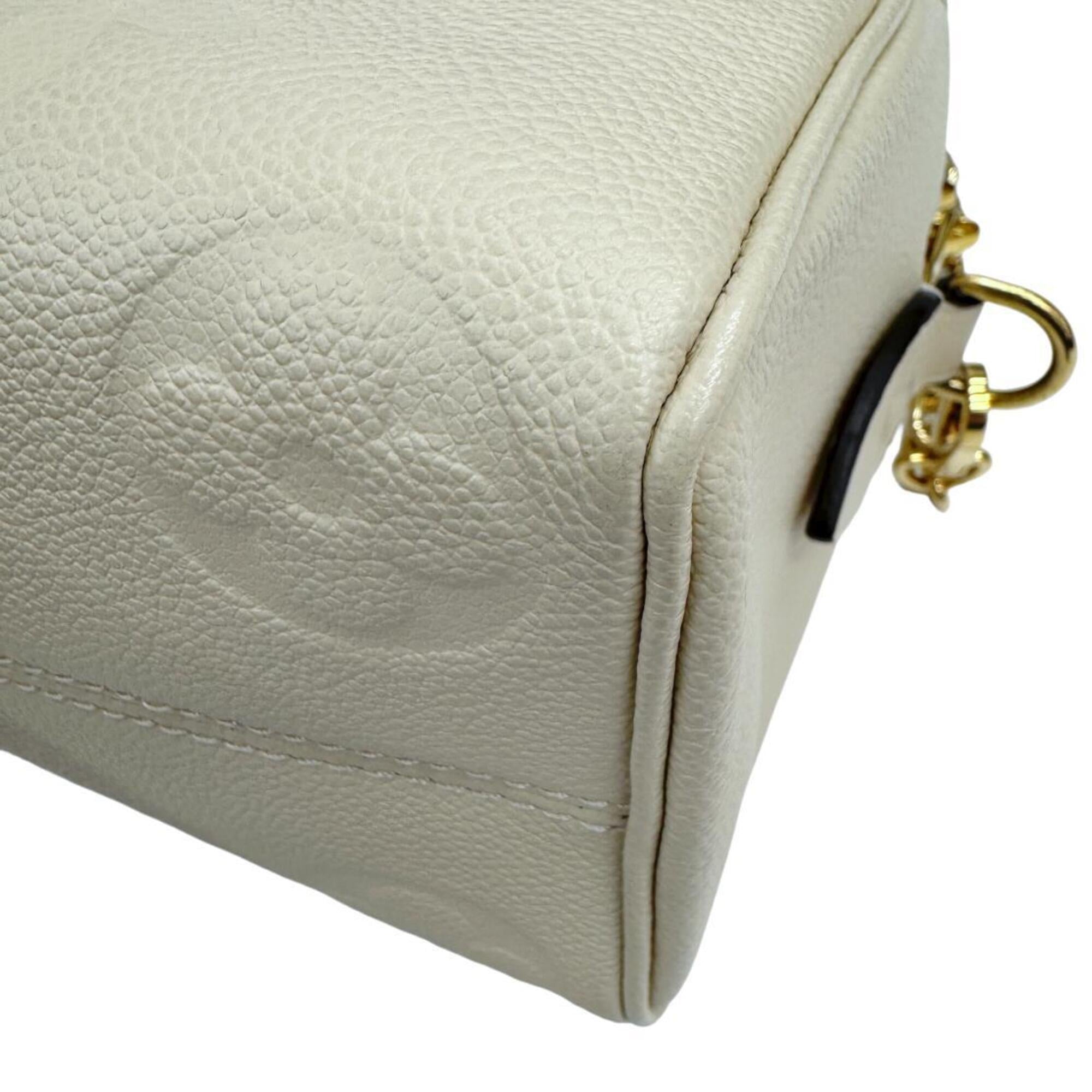 Louis Vuitton Monogram Empreinte Beige Cream Monogram Empreinte Boston Bag (Pre-Owned)