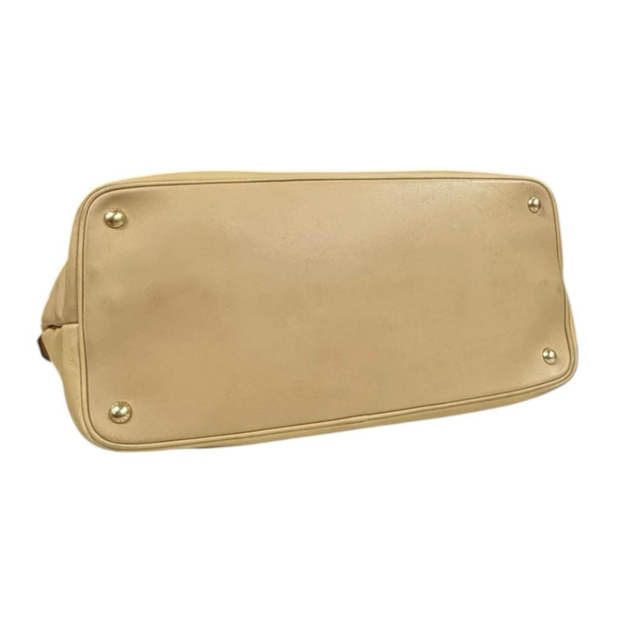 Prada Beige Leather Handbag (Pre-Owned)