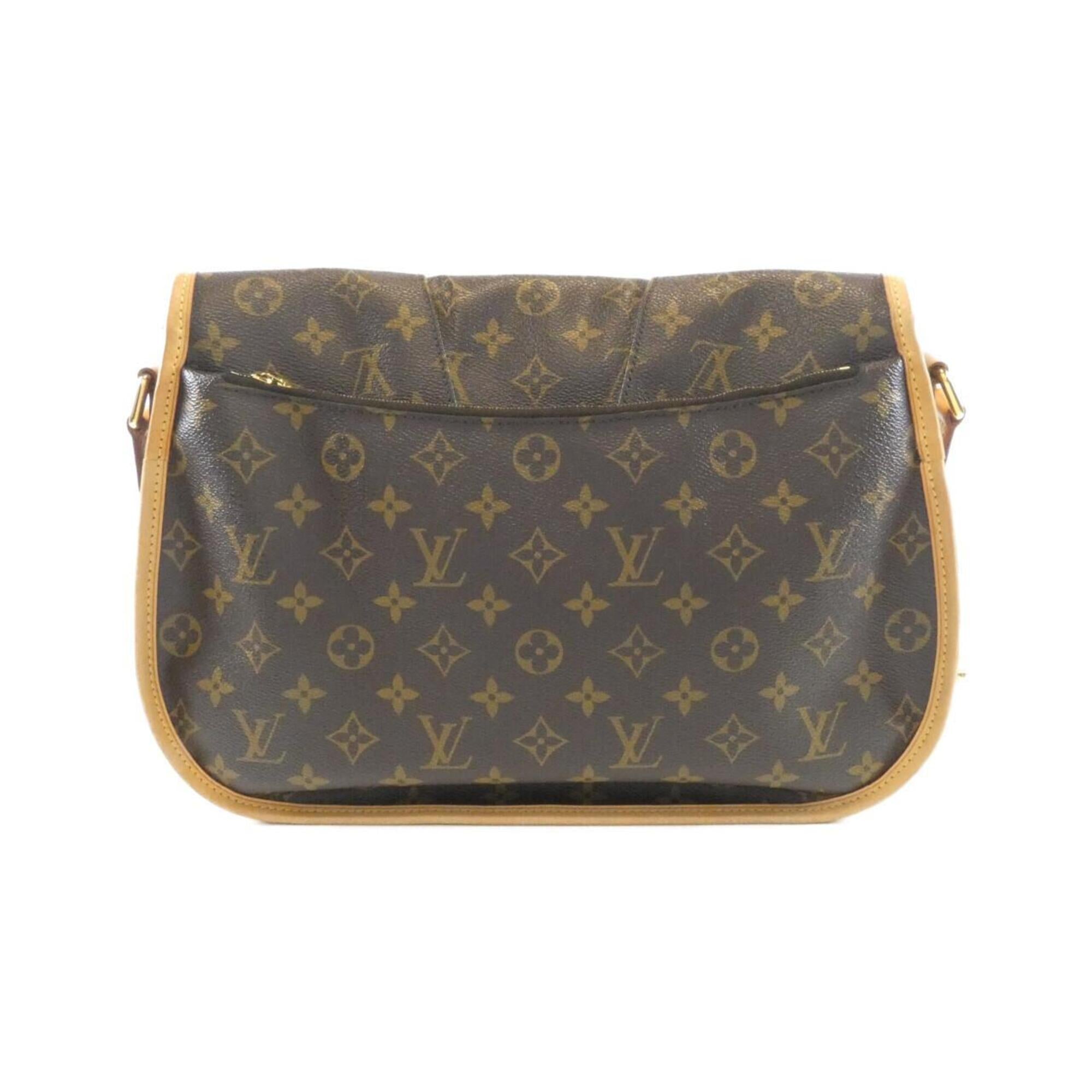 Louis Vuitton Marron Coated Canvas Shoulder Bag (Pre-Owned)