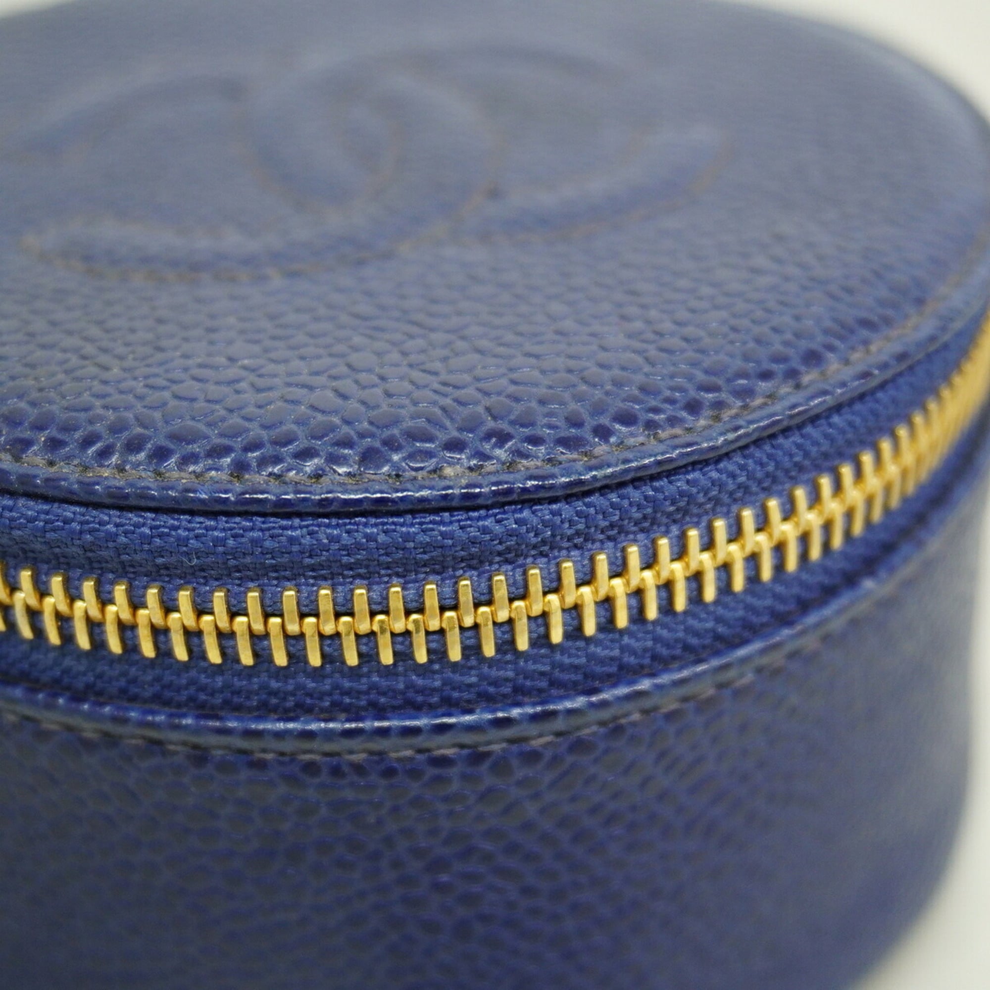 Chanel Navy Grained Calfskin (Pre-Owned)