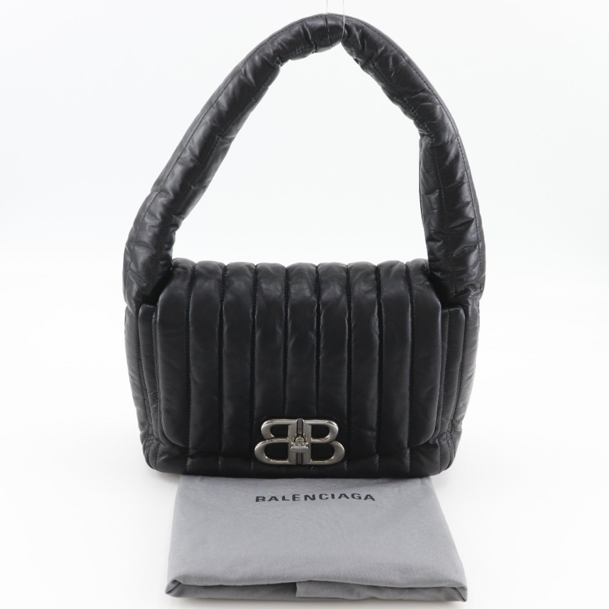 Balenciaga Black Leather Shoulder Bag (Pre-Owned)